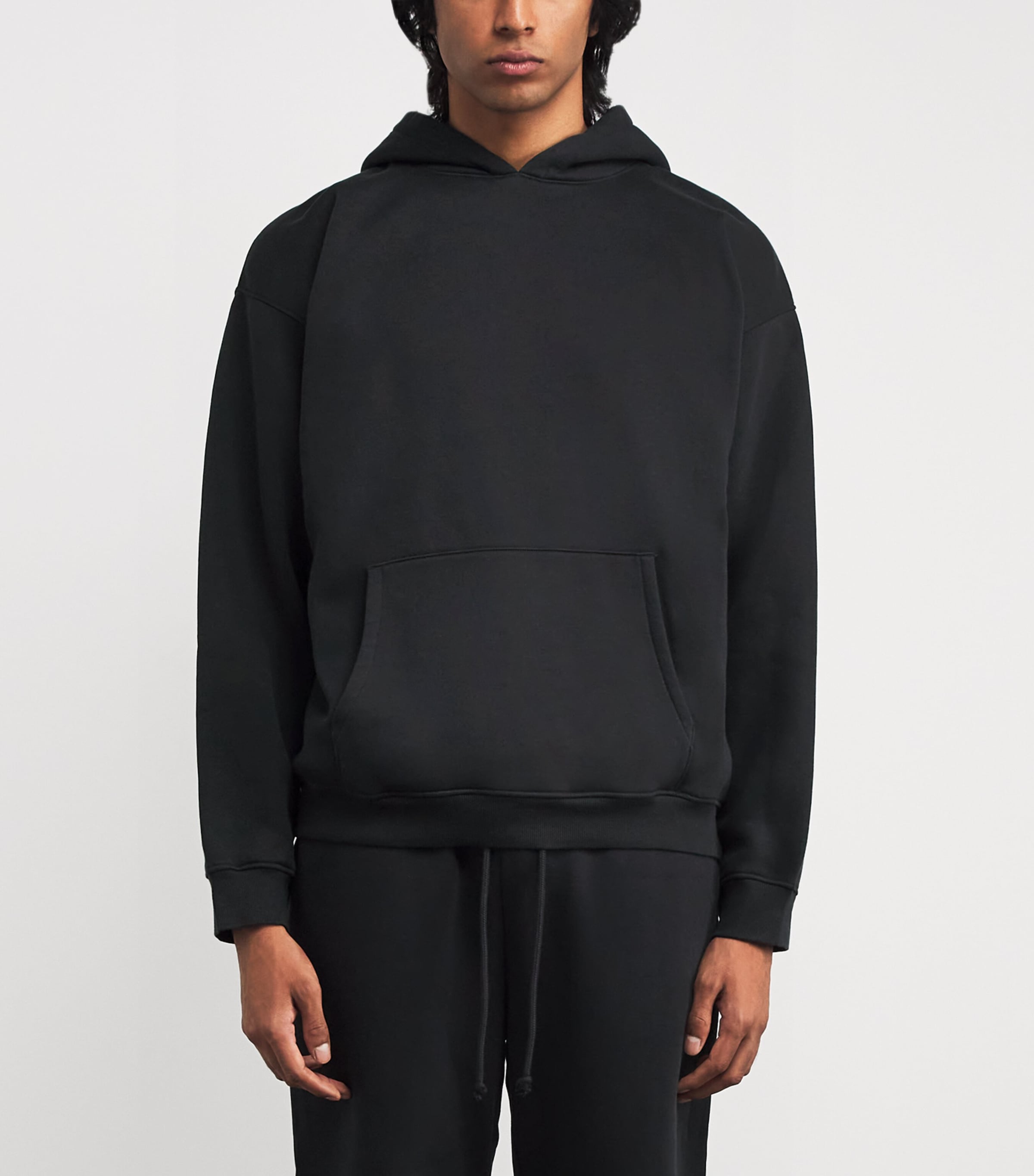 Fleece Lounge Relaxed Hoodie WASHED ONYX Image 3