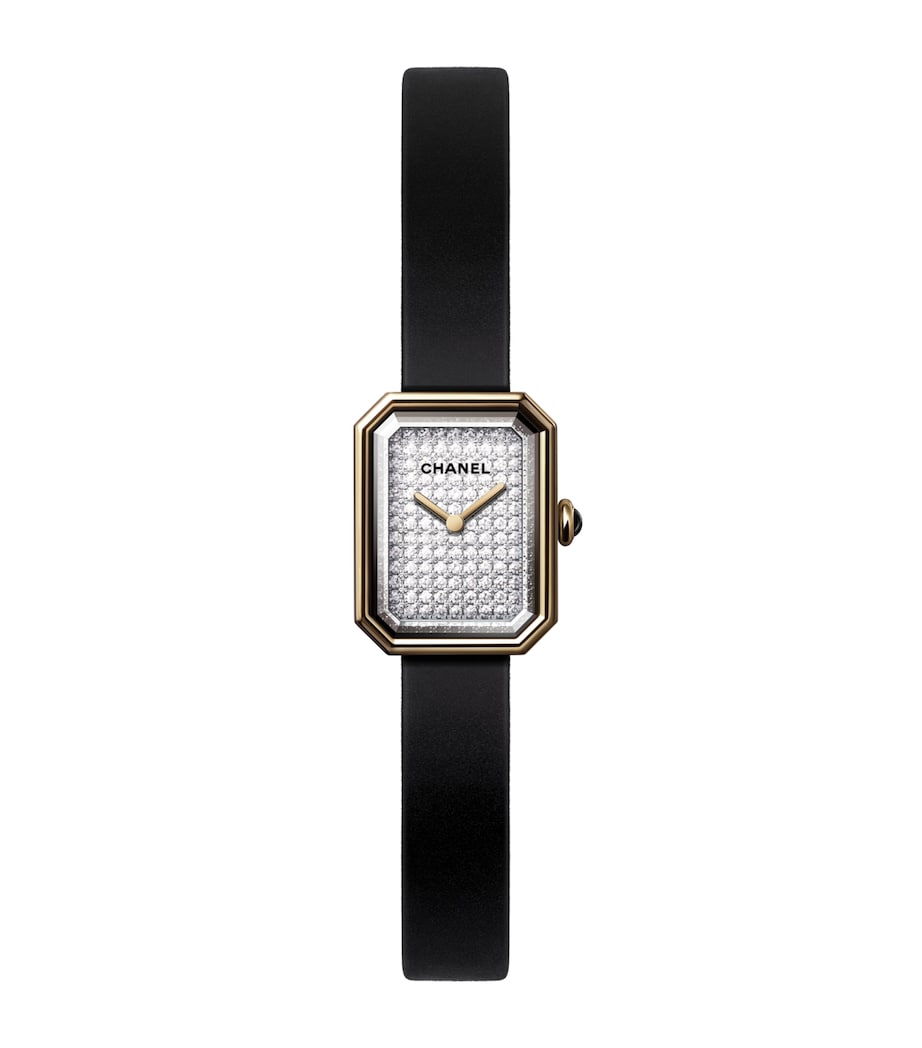 Yellow Gold and Diamond Première Ribbon Watch 15.2mm BLACK Image 1