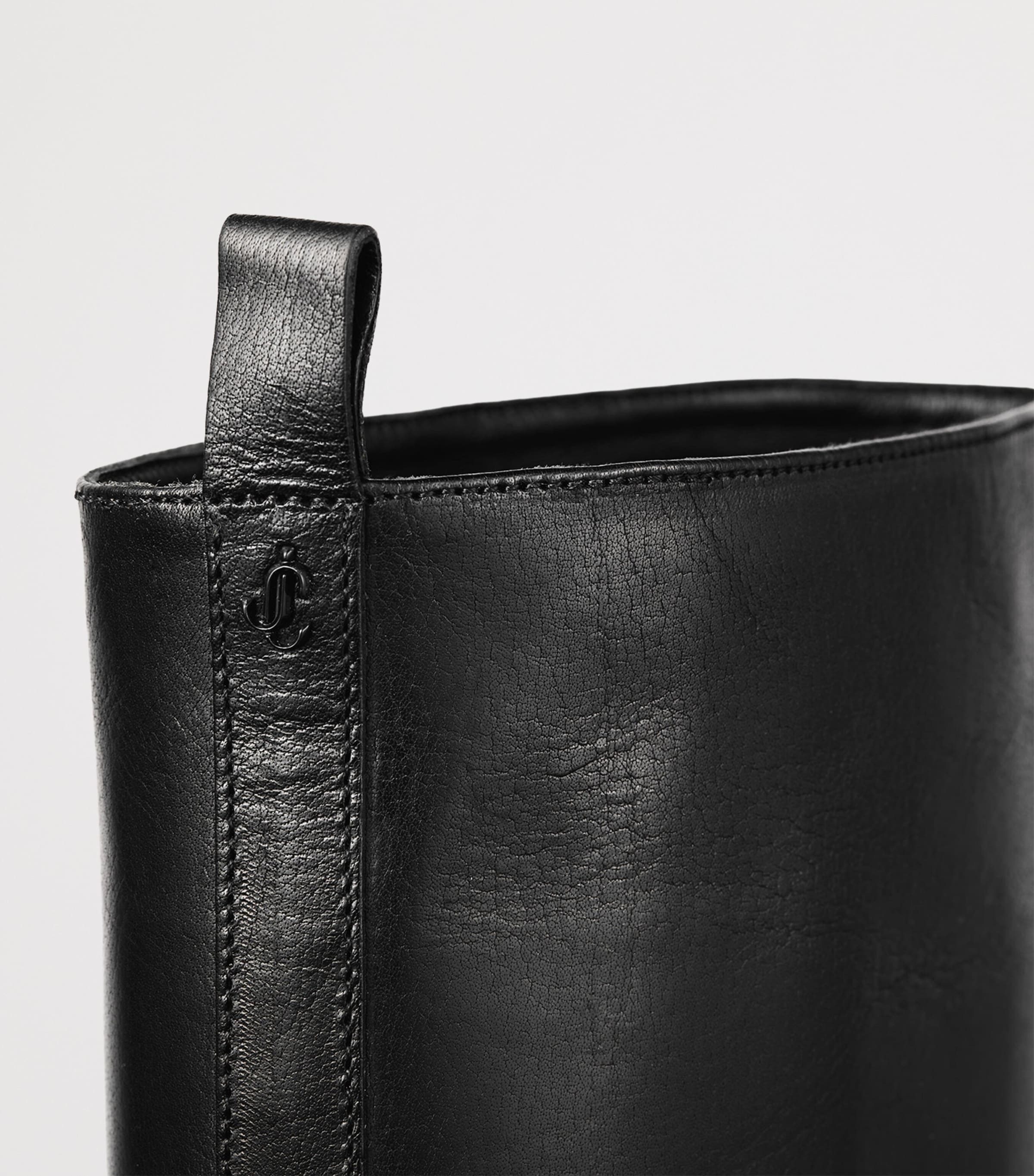 Jimmy Choo Mave 45 Leather Knee-High Boots Black Image 4