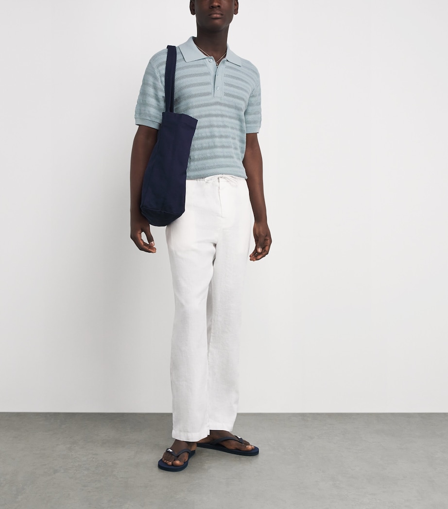 Cotton Vidal Polo Shirt 902-COASTAL BLUE Image 2