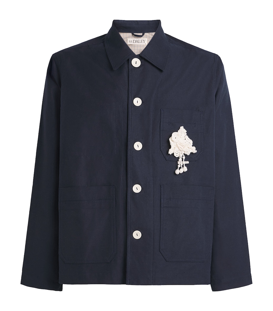 Clarence Chore Overshirt Jacket NAVY Image 1