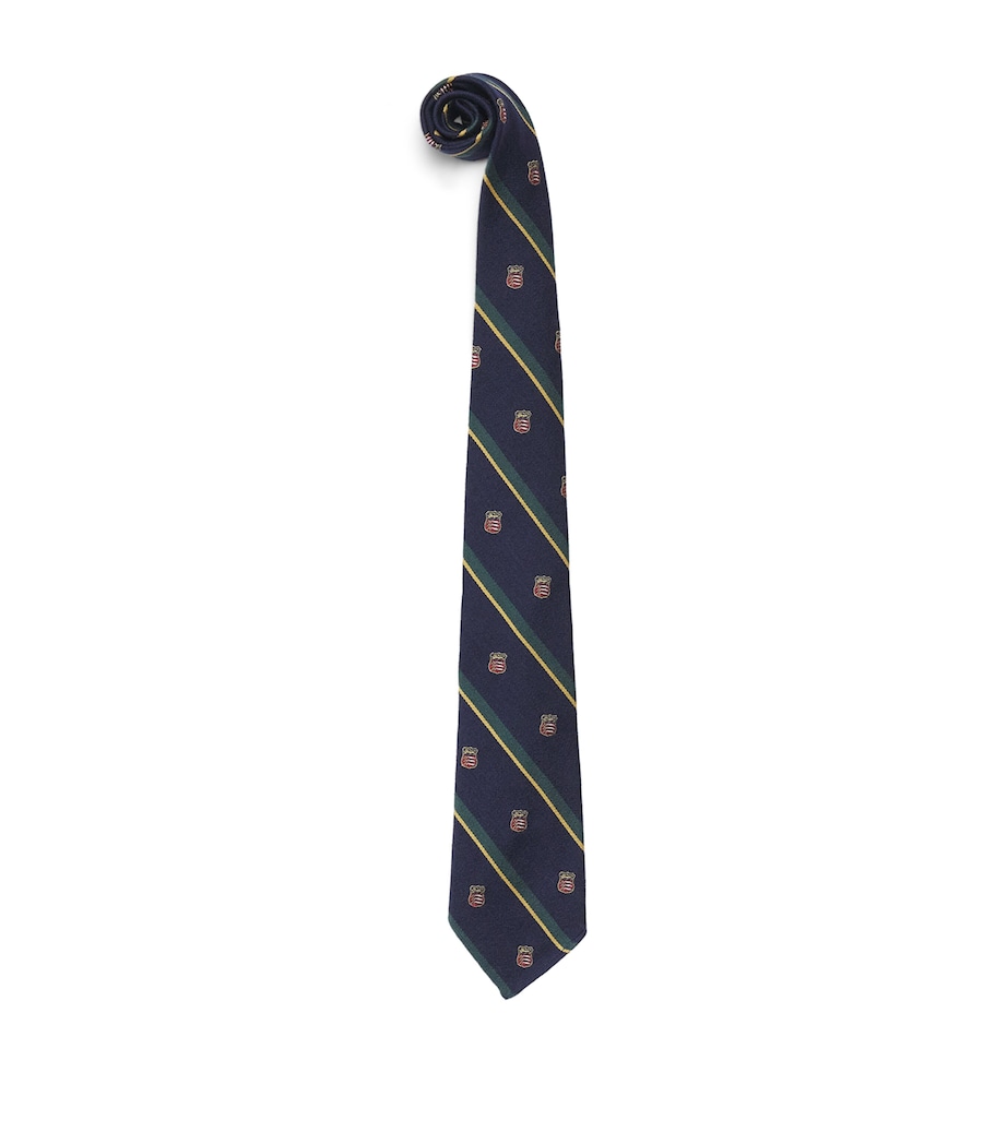 Polo Ralph Lauren Silk Repp Club Tie Navy Image 1