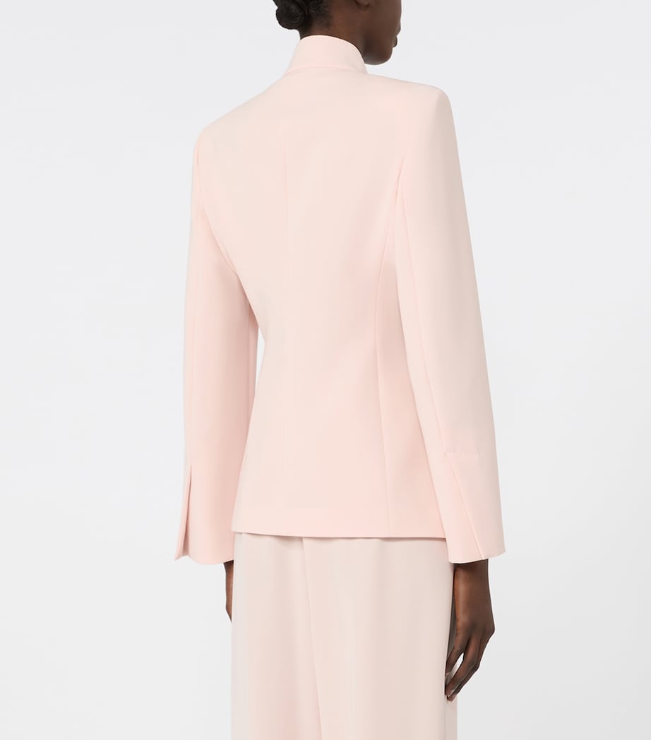 Max Mara Womens Sash-Tie Blazer Pink Image 4