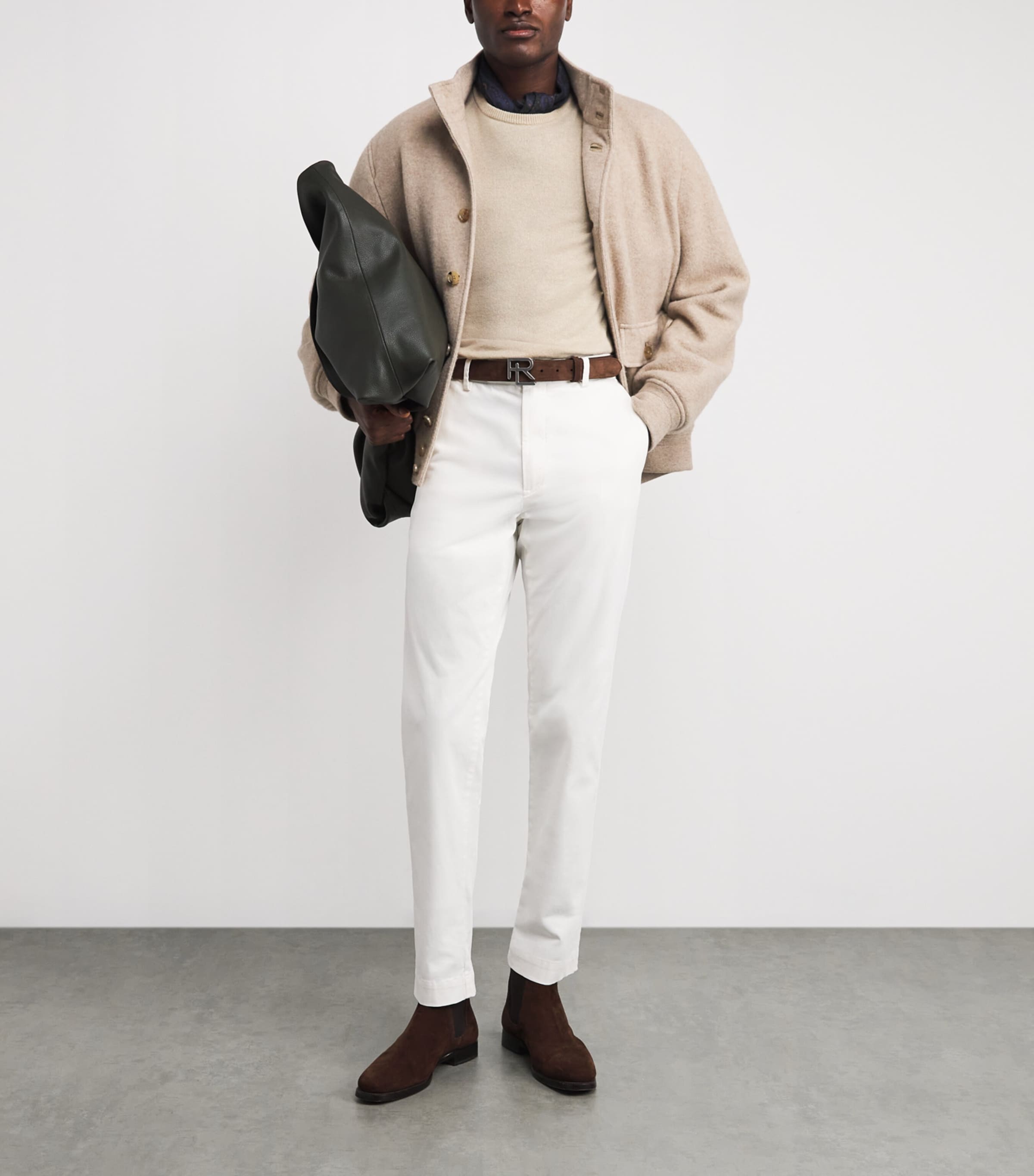 Cashmere Crew-Neck Sweater CHAMPAGNE Image 2