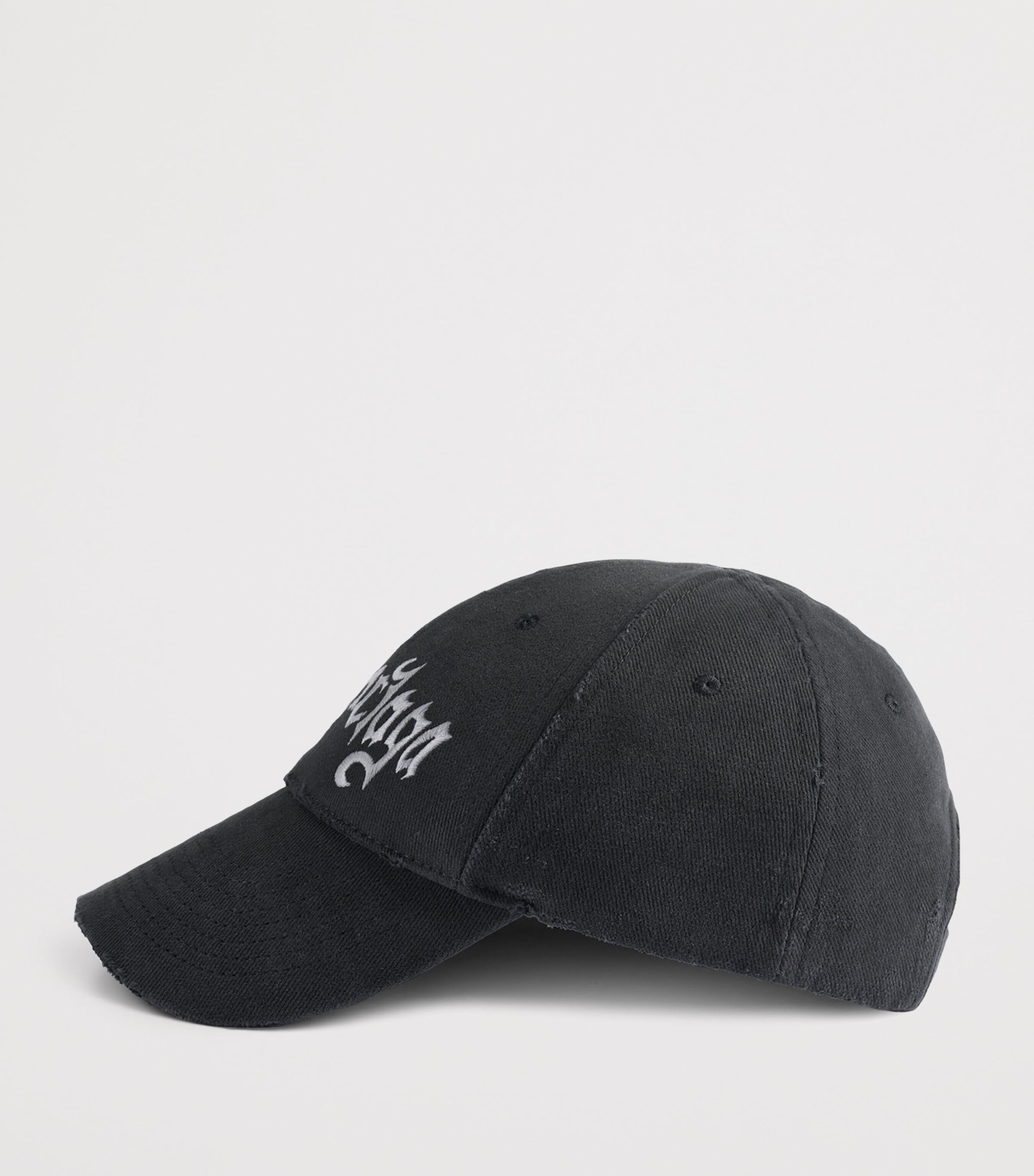Balenciaga Distressed Sketchy Logo Baseball Cap Image 2