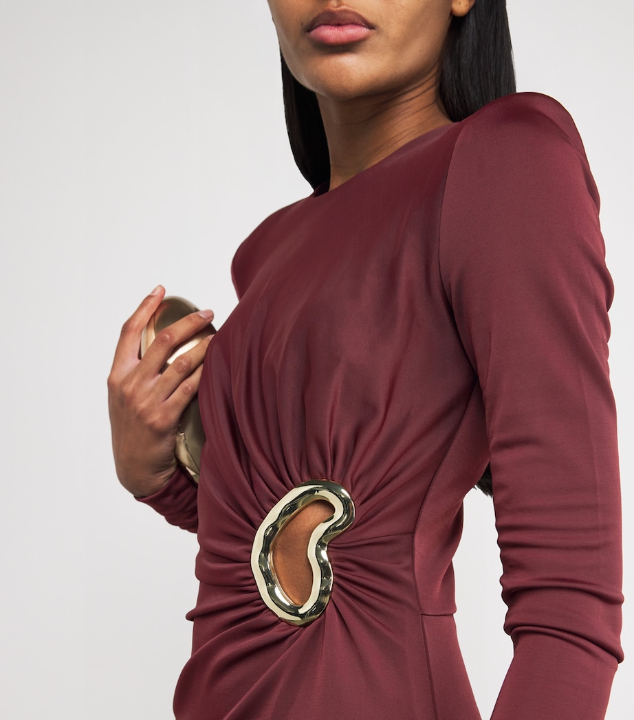 Cut-Out Mischa Maxi Dress WINE Image 5