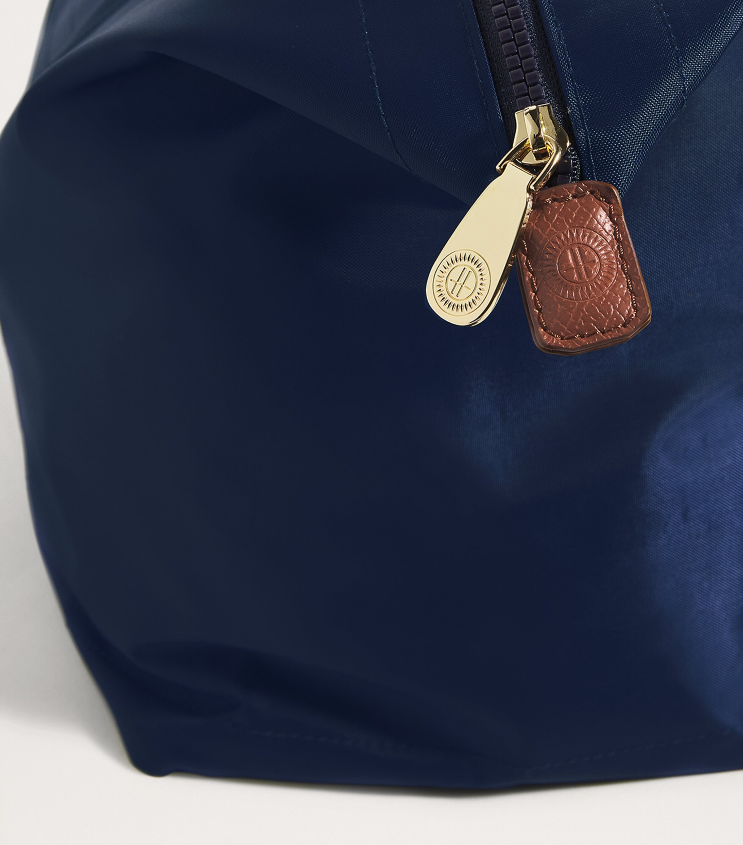 Harrods Medium Nylon Tote Bag Navy Image 7