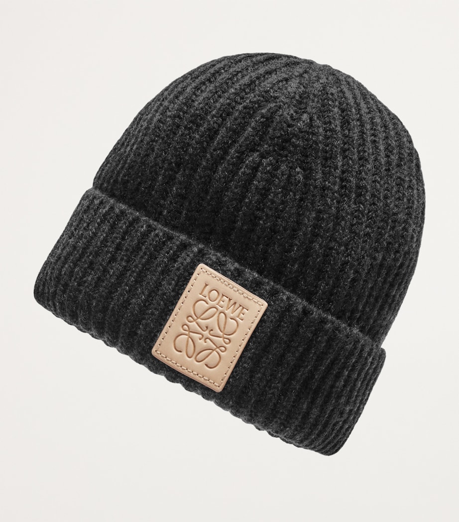Cashmere Beanie BLACK Image 3