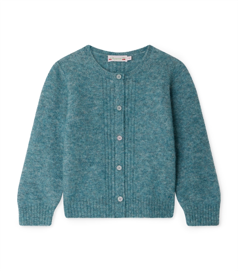 Wool-Alpaca-Blend Jeana Cardigan (10-14 Years) VERT DE GRIS Image 1