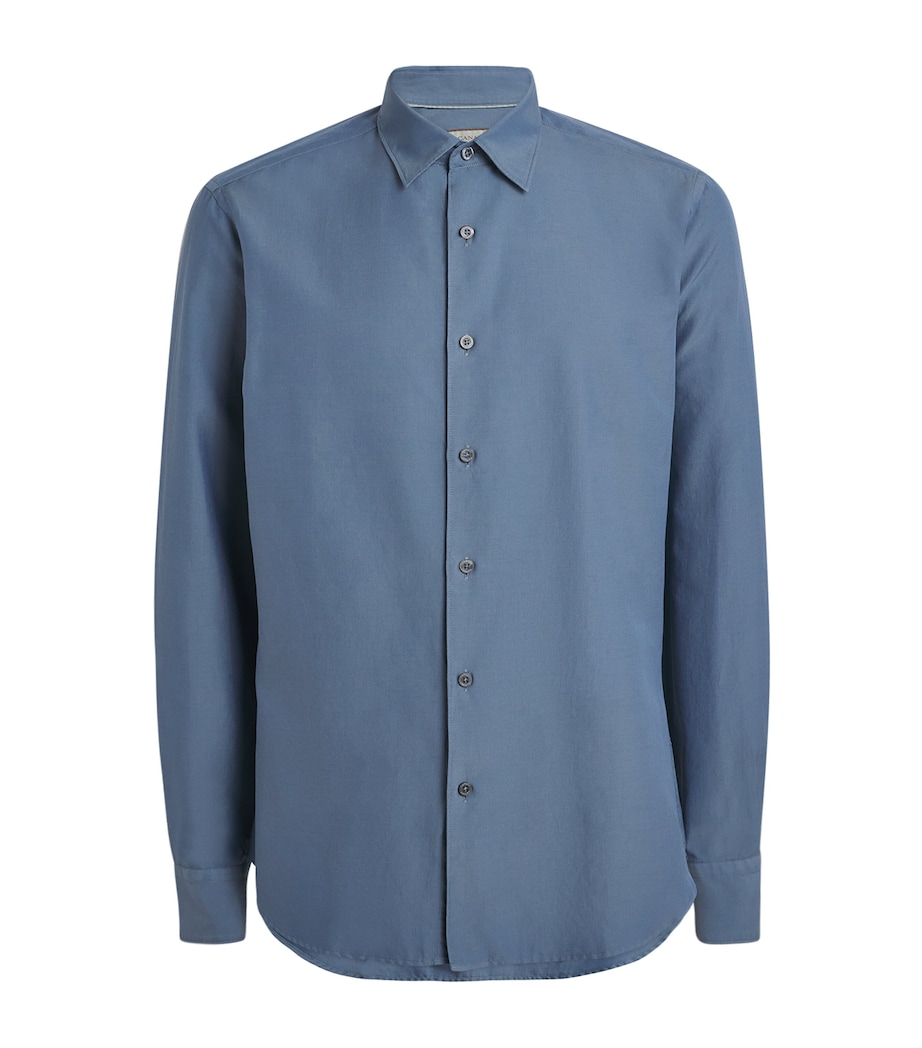 Canali Mens Cotton-Silk Shirt Image 1