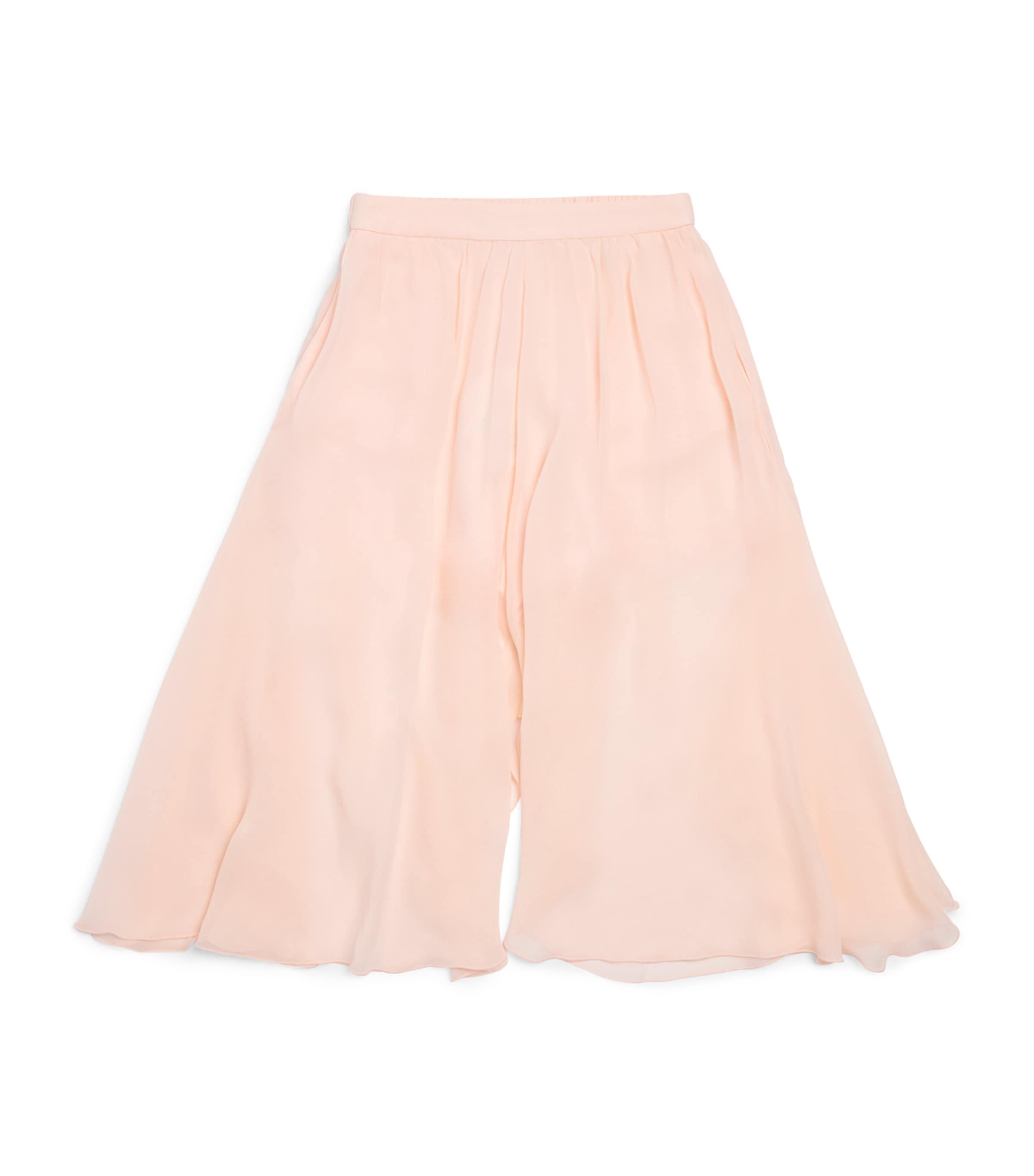 Chloé Silk Ceremony Trousers In Pink