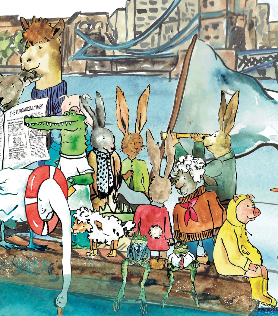 Thames Kipper Print (42cm x 59cm) MULTI Image 4