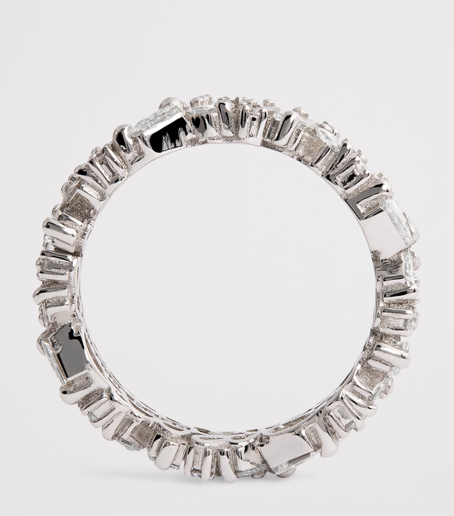 Suzanne Kalan White Gold and Diamond La Fantaisie Eternity Ring Wg/wd Image 5