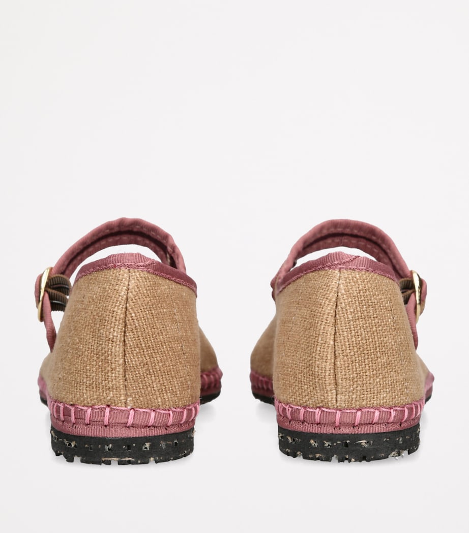 Linen Dora Mary Janes BEIGE Image 2