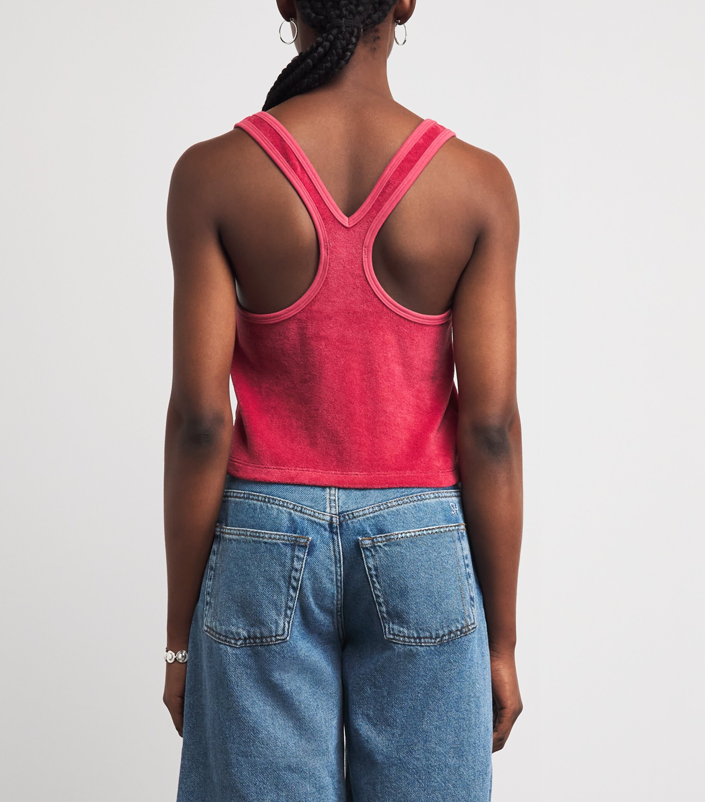 Suzie Kondi Womens Terry Tia Tank Top Framboise Image 5