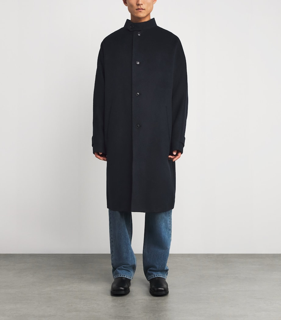 Wool-Alpaca Overcoat DARK NAVY DN Image 3