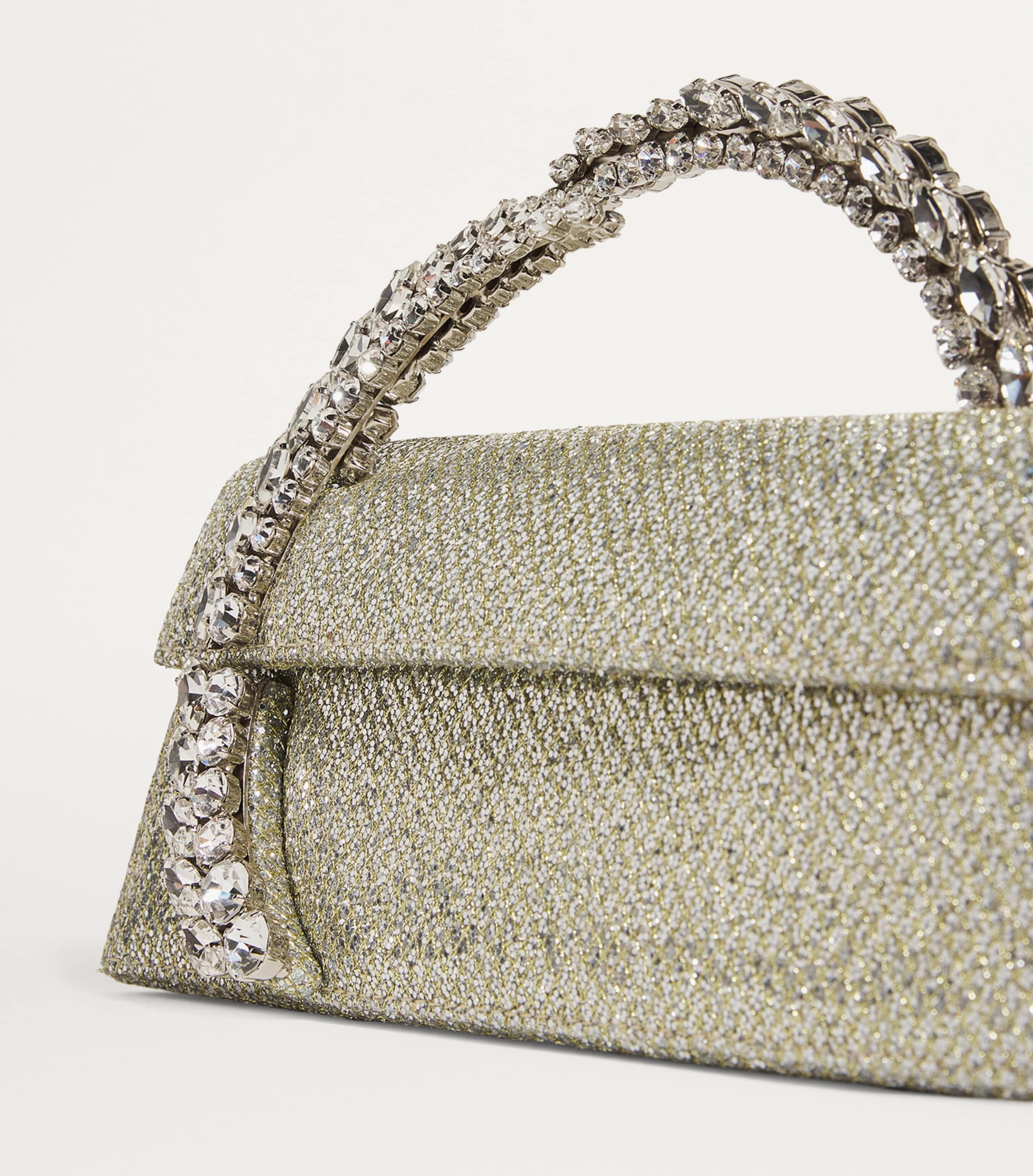 Glitter Spiral Karma Clutch Bag GOLD Image 6