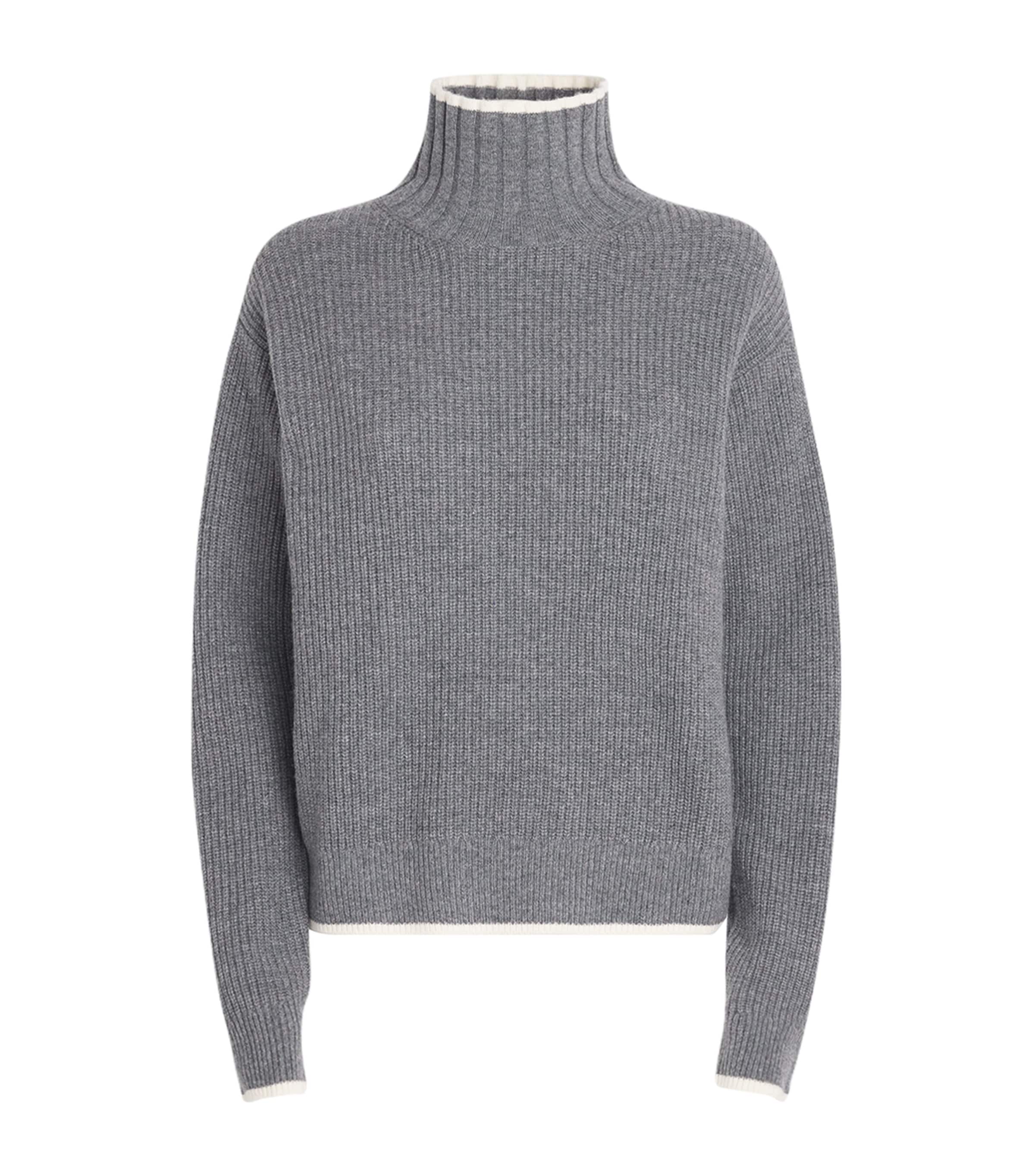 Sandro Wool-cashmere Rollneck Sweater In Black