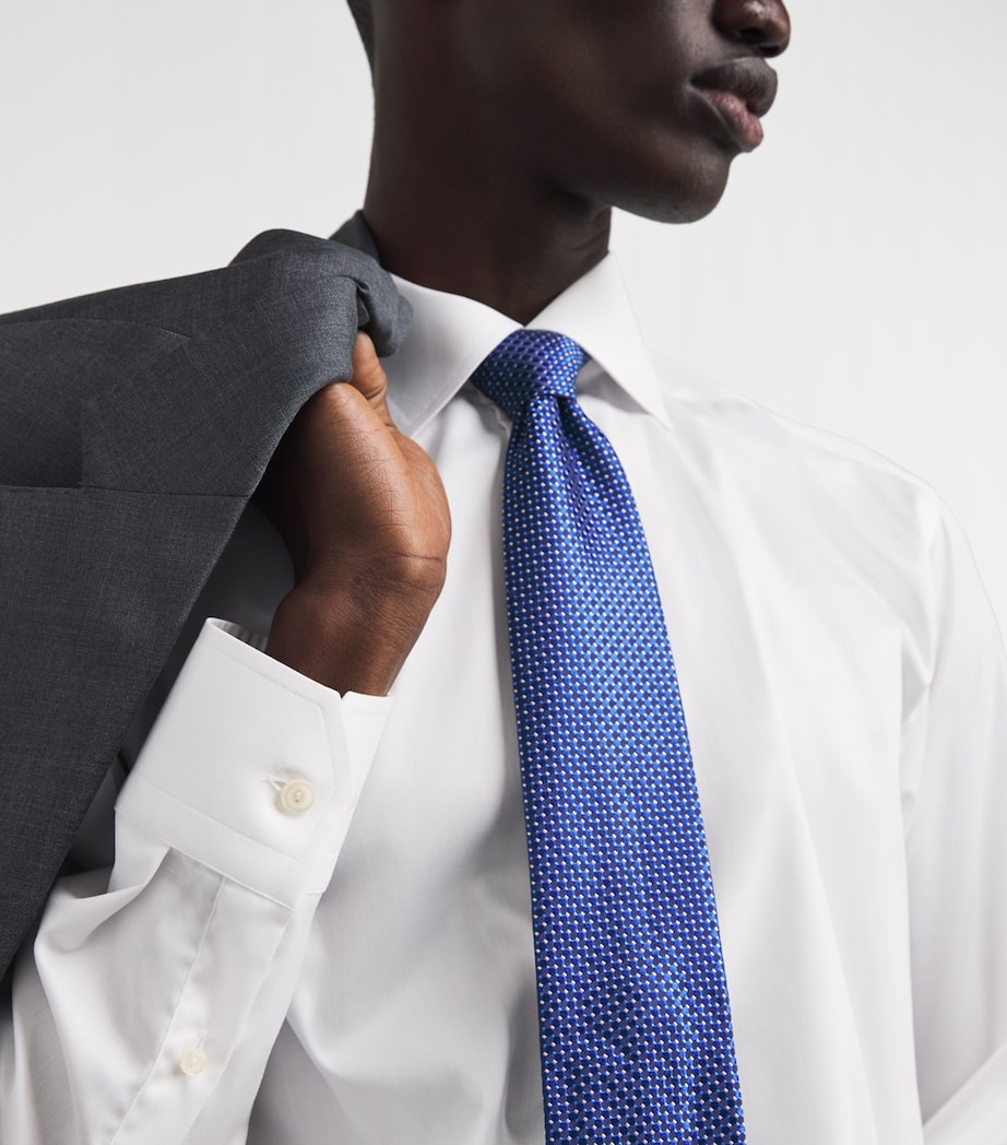 Signature Twill Slim Fit Shirt WHITE Image 6