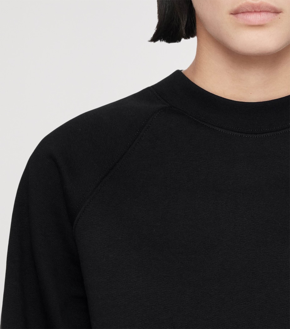 AllSaints Womens Lily Sweatshirt Jet Black Image 4