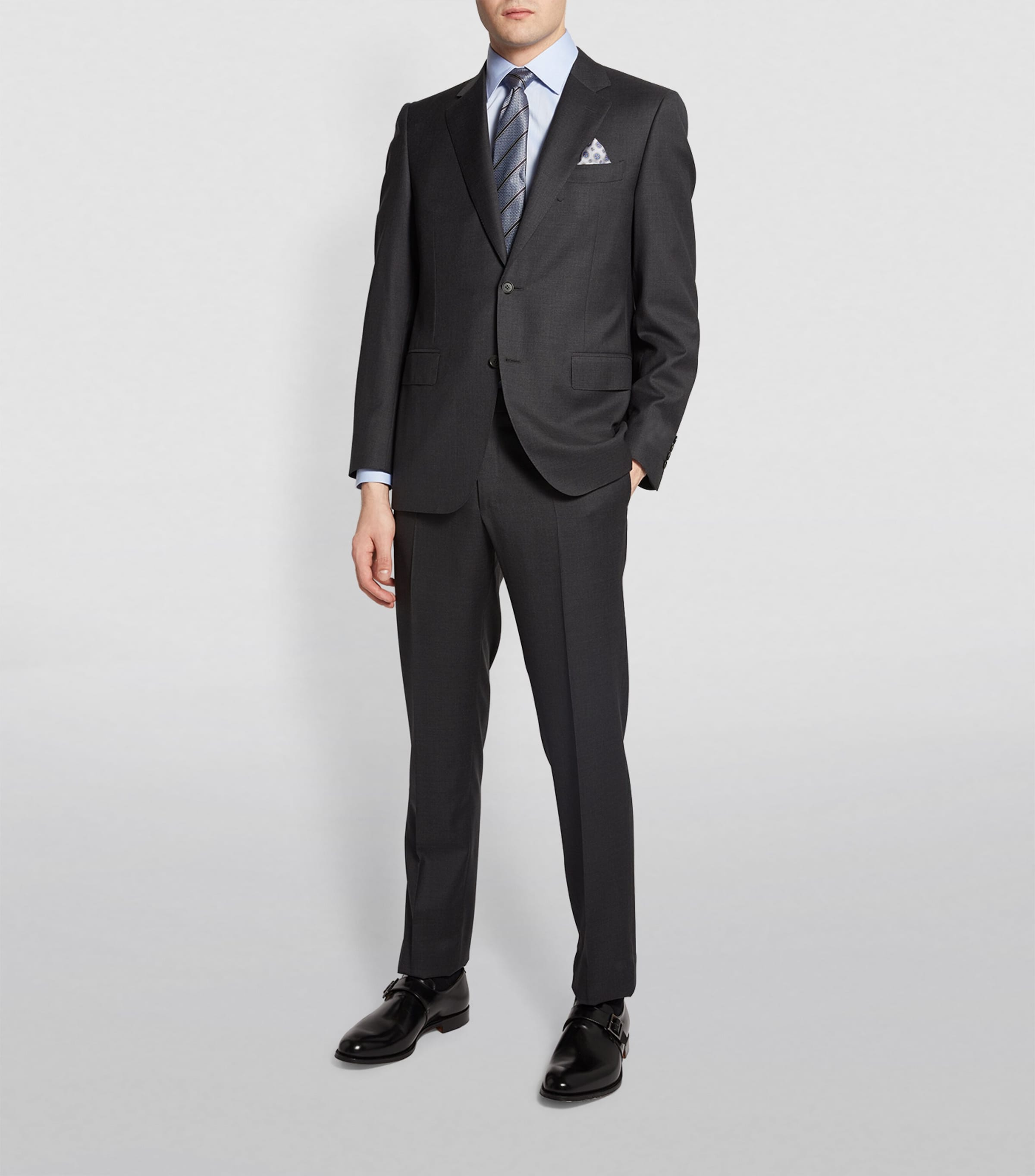 Wool 2-Piece Suit 12- DK GRY Image 4
