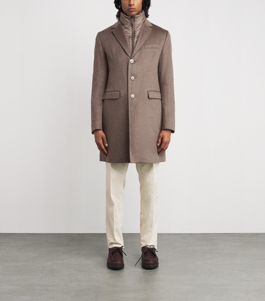 Cashmere Padded-Insert Overcoat 2700 BEIGE Image 3