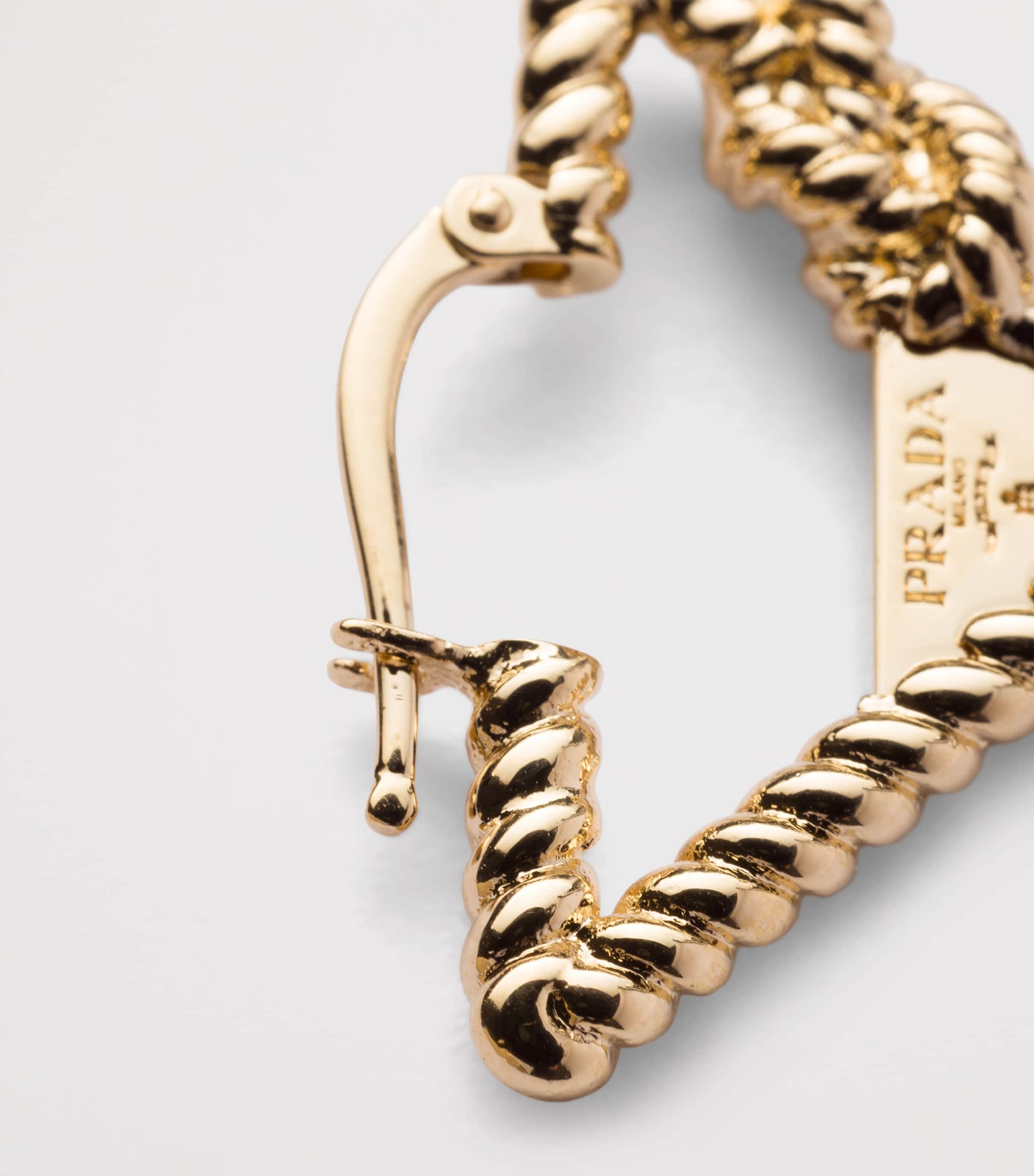 Prada Triangle Earrings Gold/silver Image 3