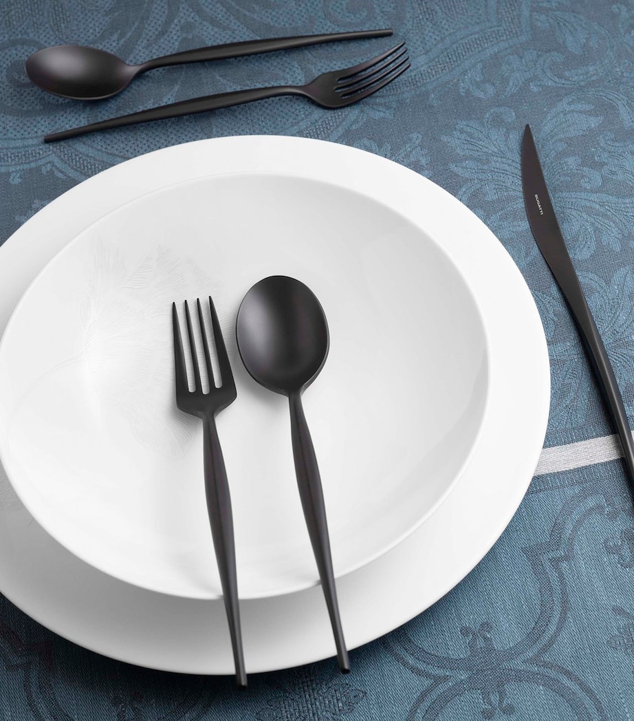 Stainless Steel Natura 45-Piece Cutlery Set BLACK Image 3