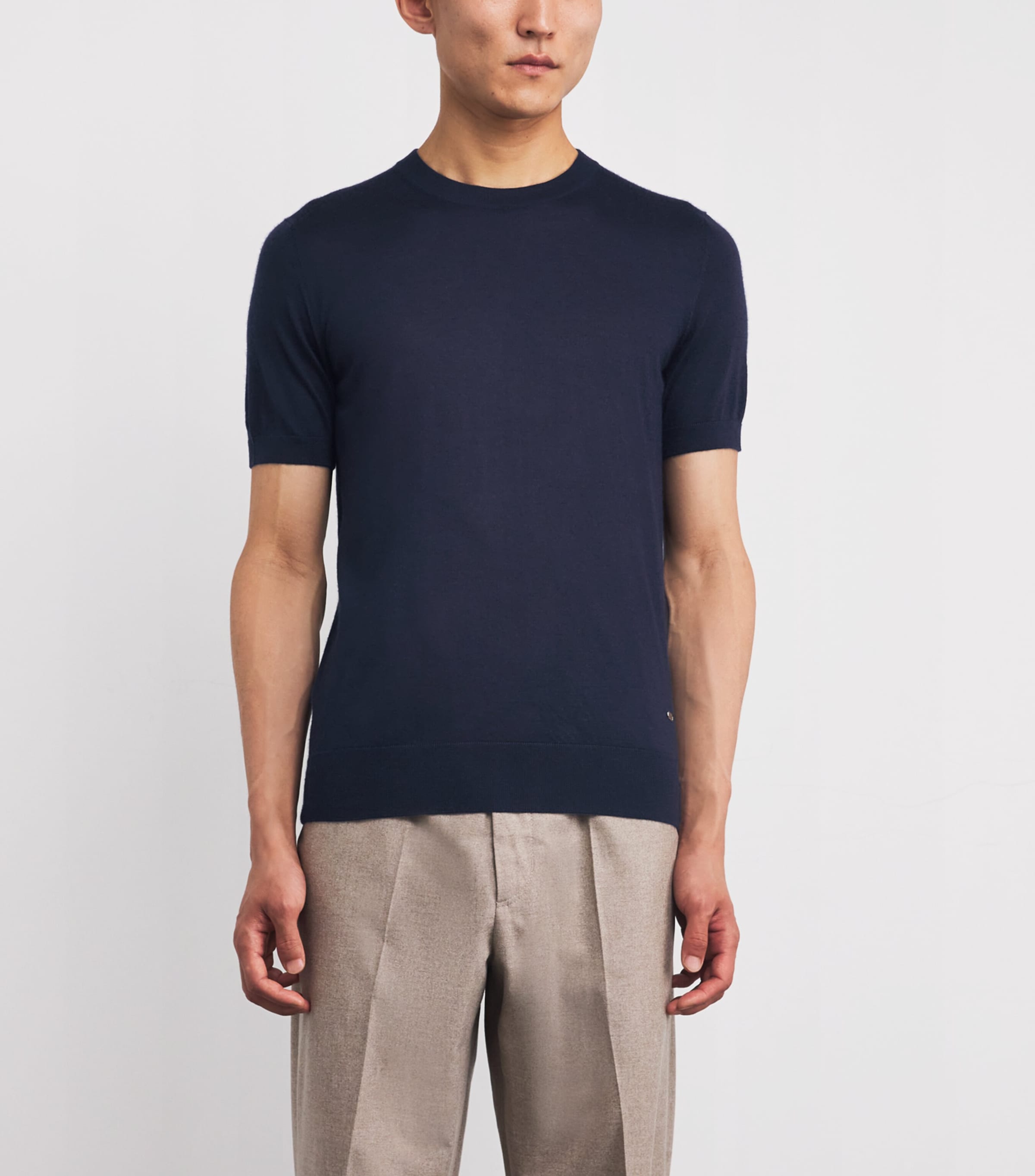 Cashmere-Silk Short-Sleeve Sweatshirt 4000 Image 3