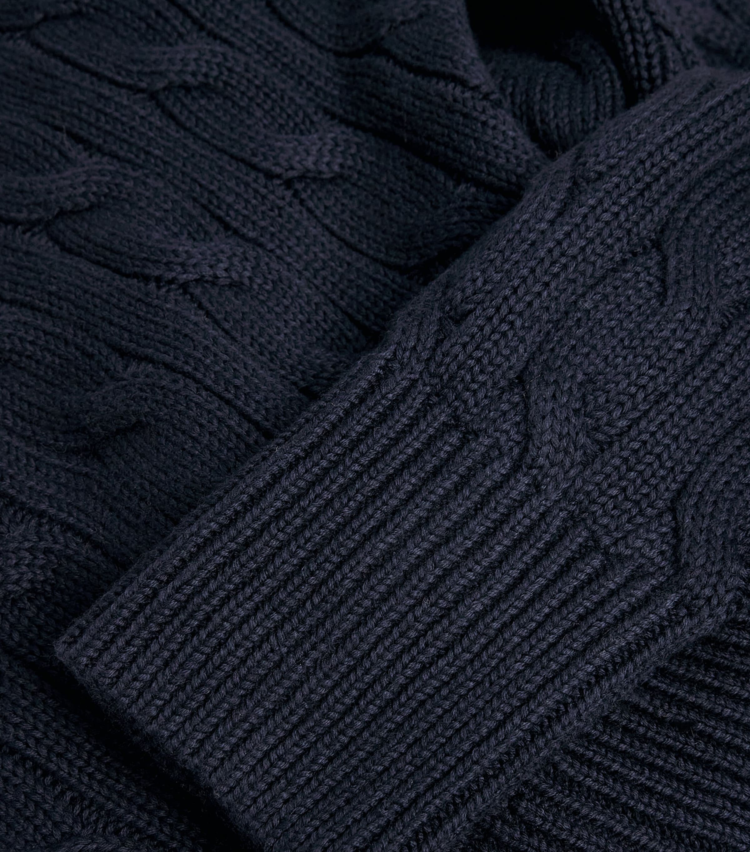 Cotton Cable-Knit Cardigan HUNTER NAVY Image 5