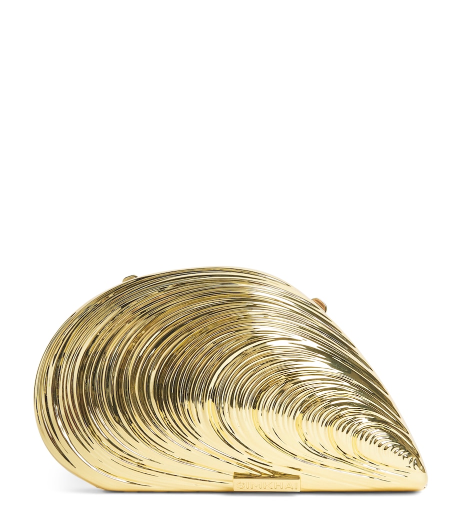 Bridget Oyster Clutch Bag GOLD Image 1