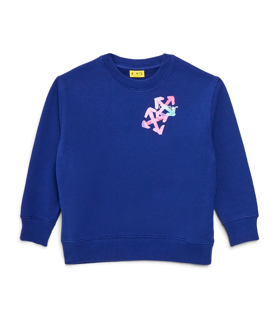 Off-White Kids Watercolour Arrow Sweatshirt (4-12+ Years) Multi Image 1