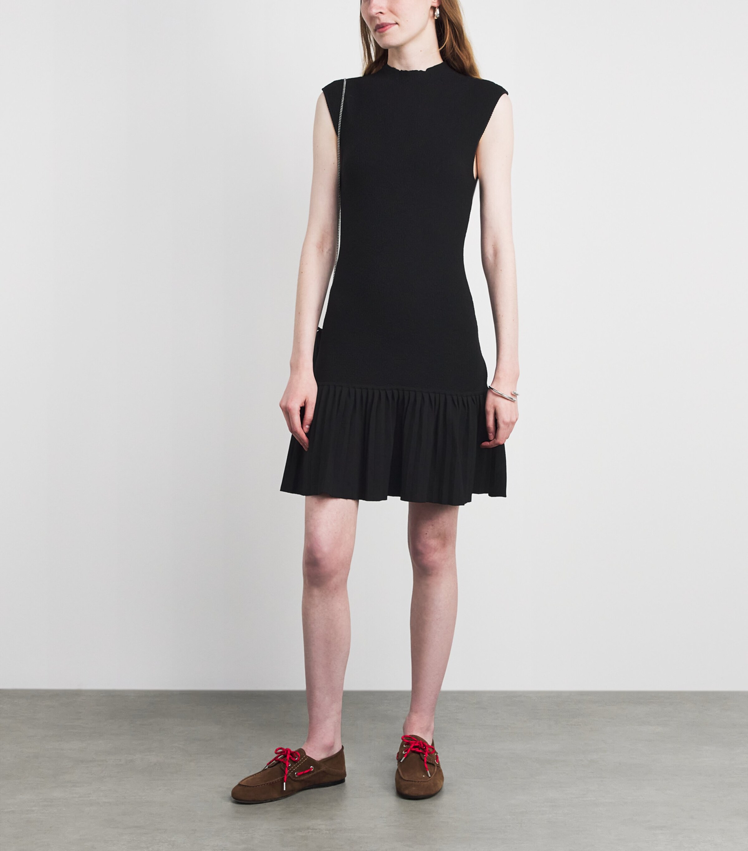 Claudie Pierlot Womens Knitted Mini Dress Black Image 2