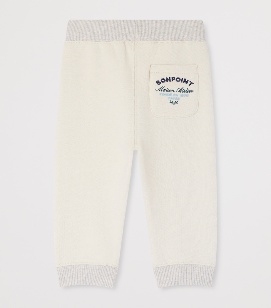 Bonpoint Organic Cotton Bambo Sweatpants (6-18 Months) Gris Chine Image 2