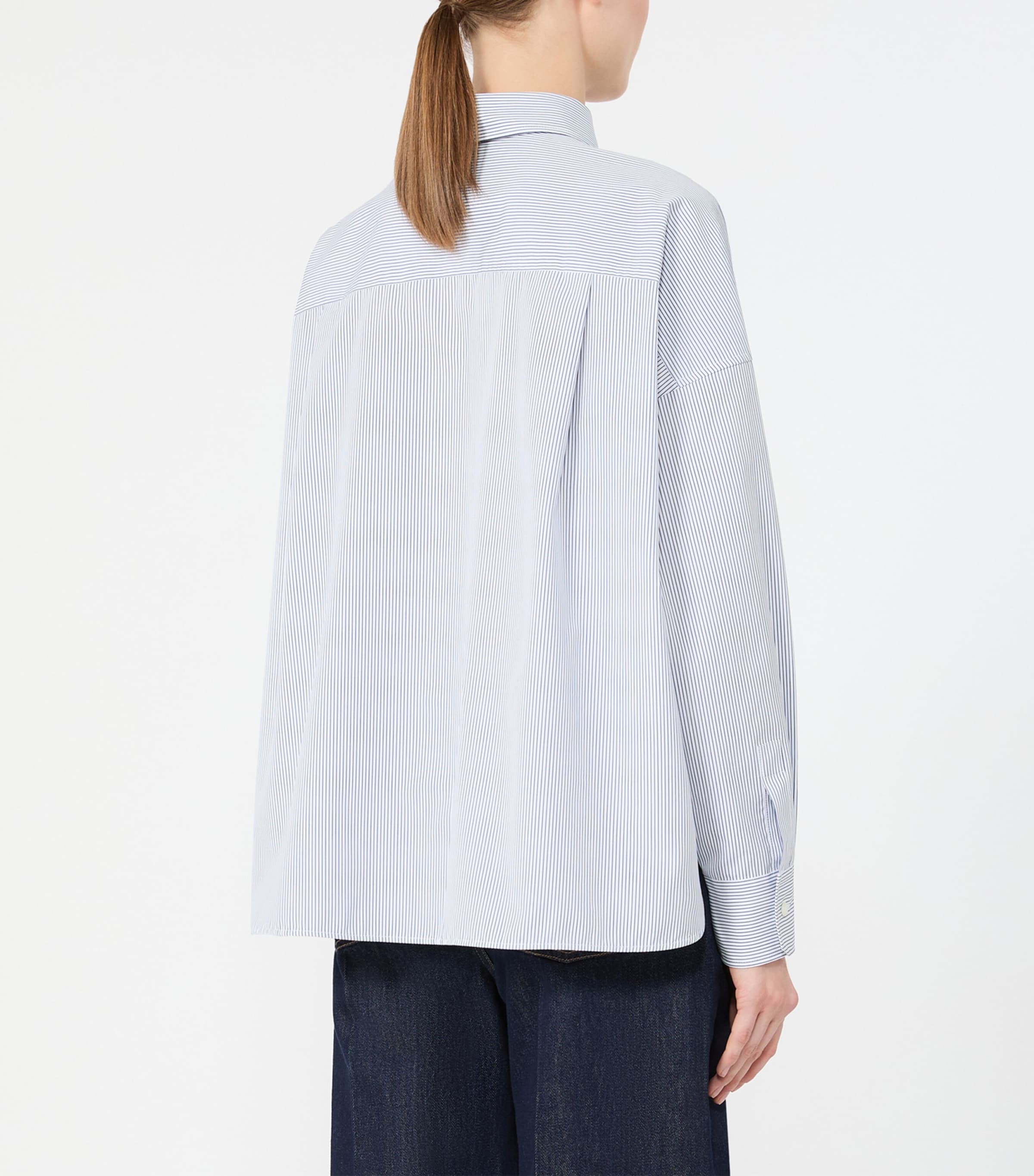 Weekend Max Mara Womens Satin-Front Bandana Print Shirt Kaki Image 4
