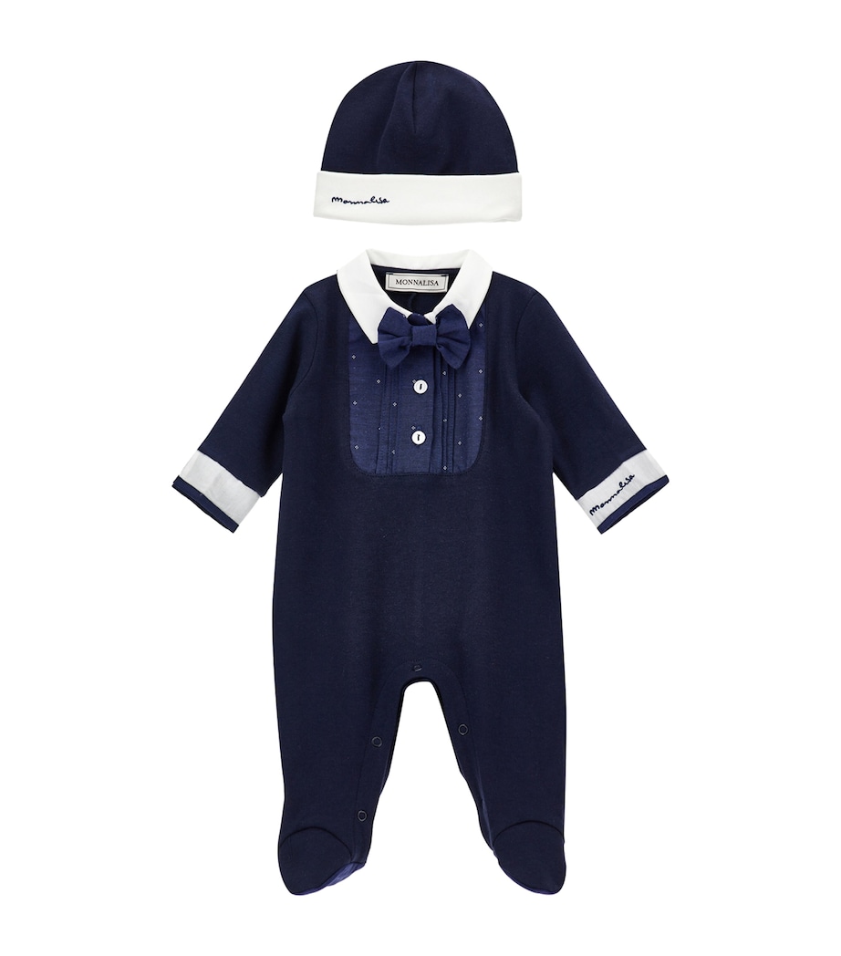 Cotton Tuxedo All-In-One (1-9 Months) PANNA+BLU Image 1