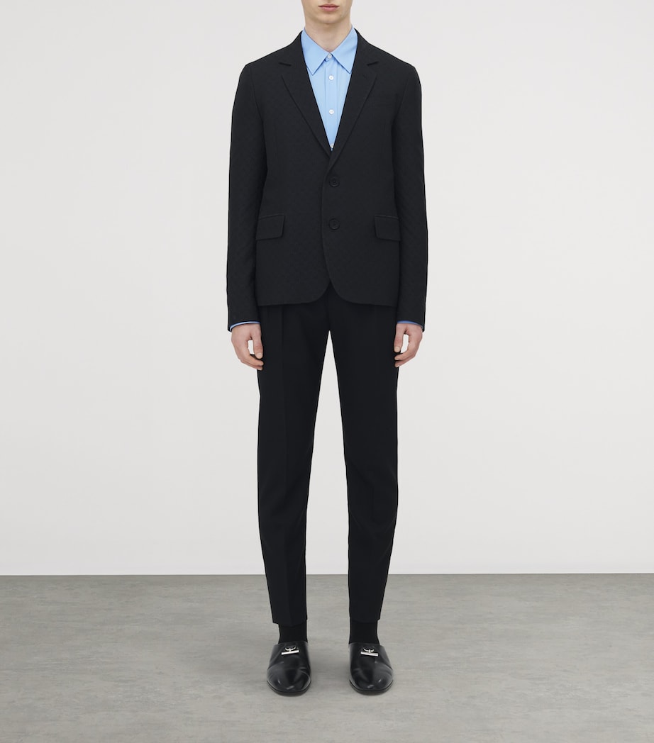 Skull-Print Single-Breasted Blazer 1010 Image 2