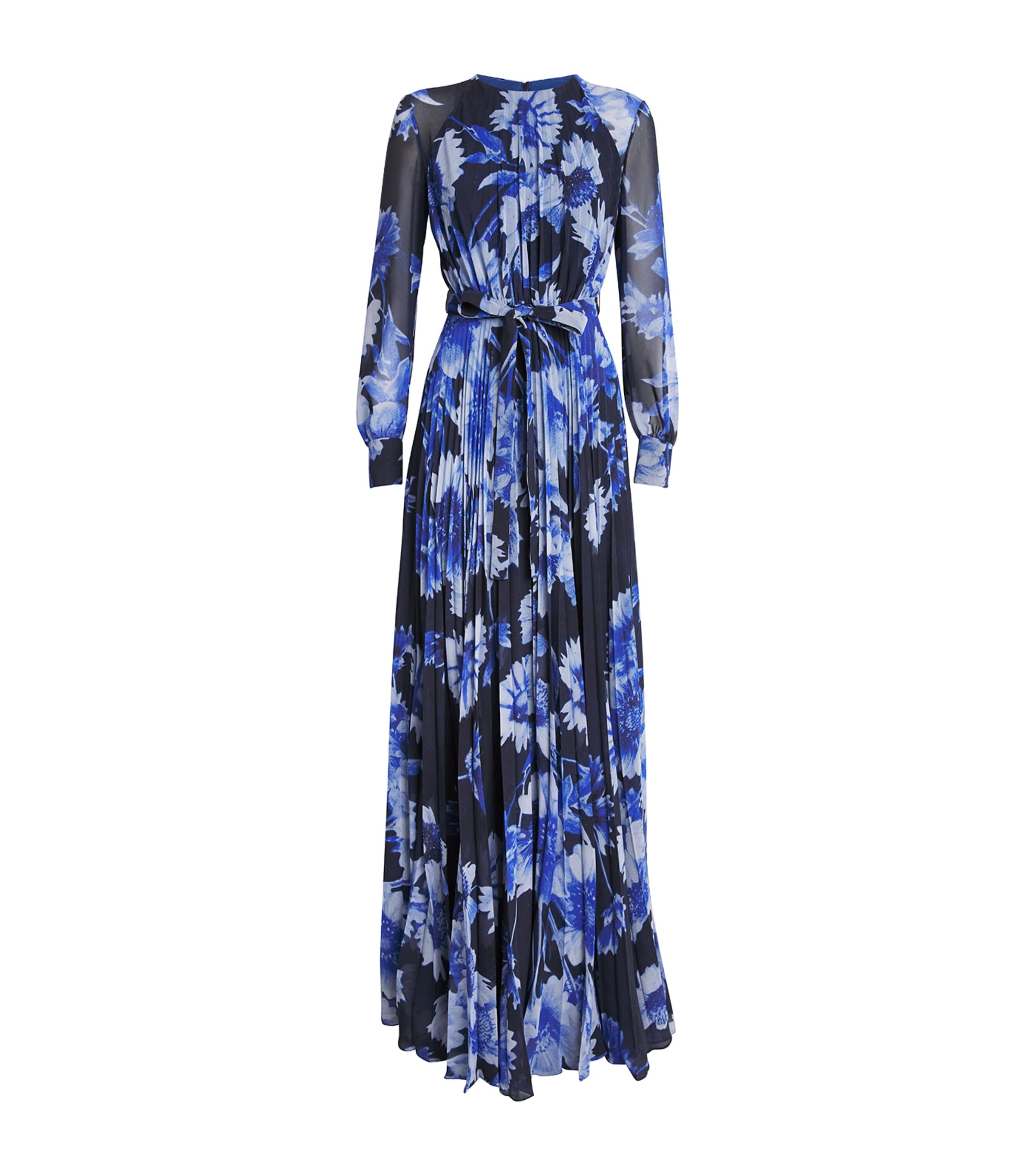 ERDEM CHIFFON FLORAL PRINT GOWN 
