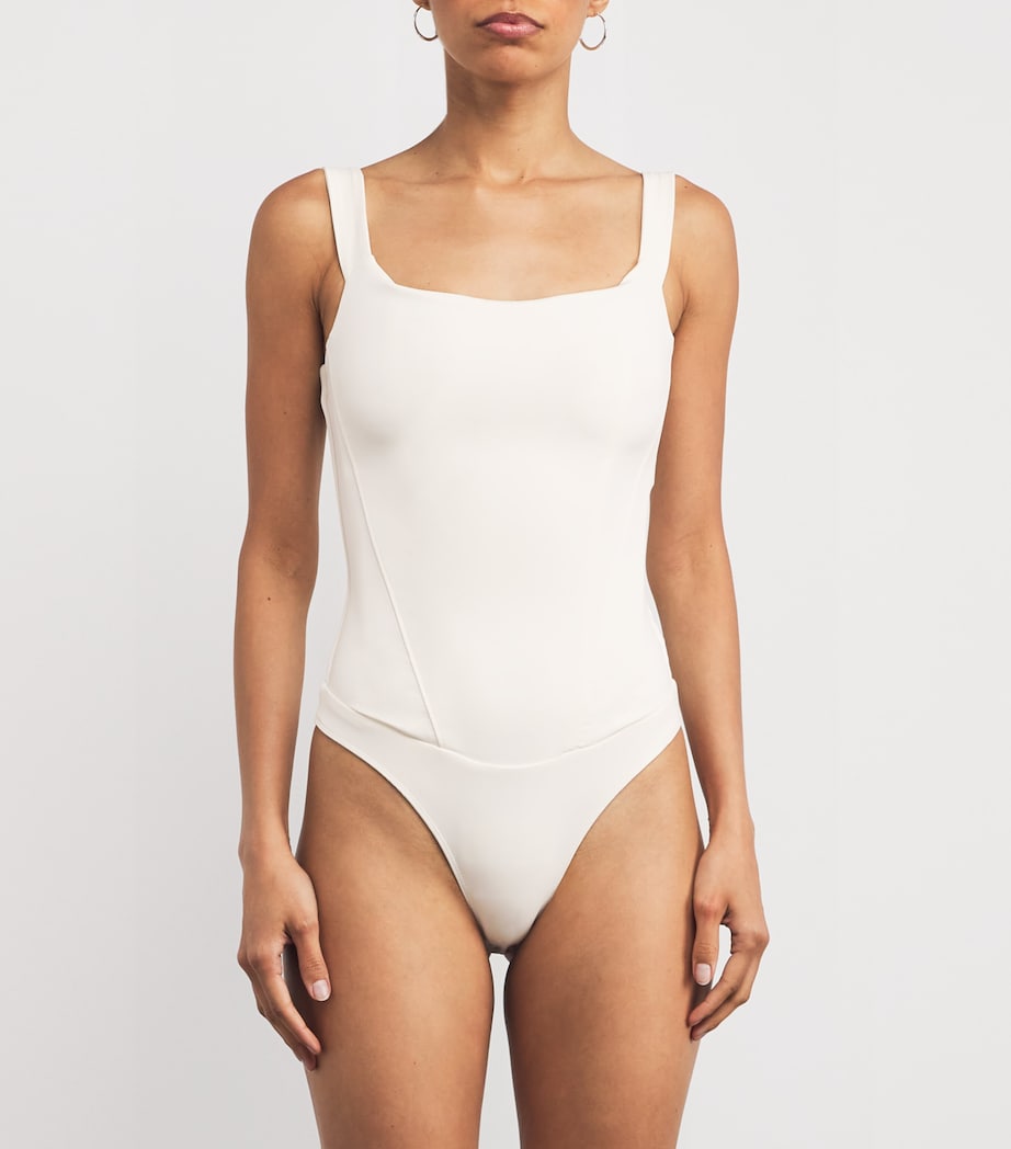 Scuba Corset Bodysuit 001CLOUD WHITE Image 3