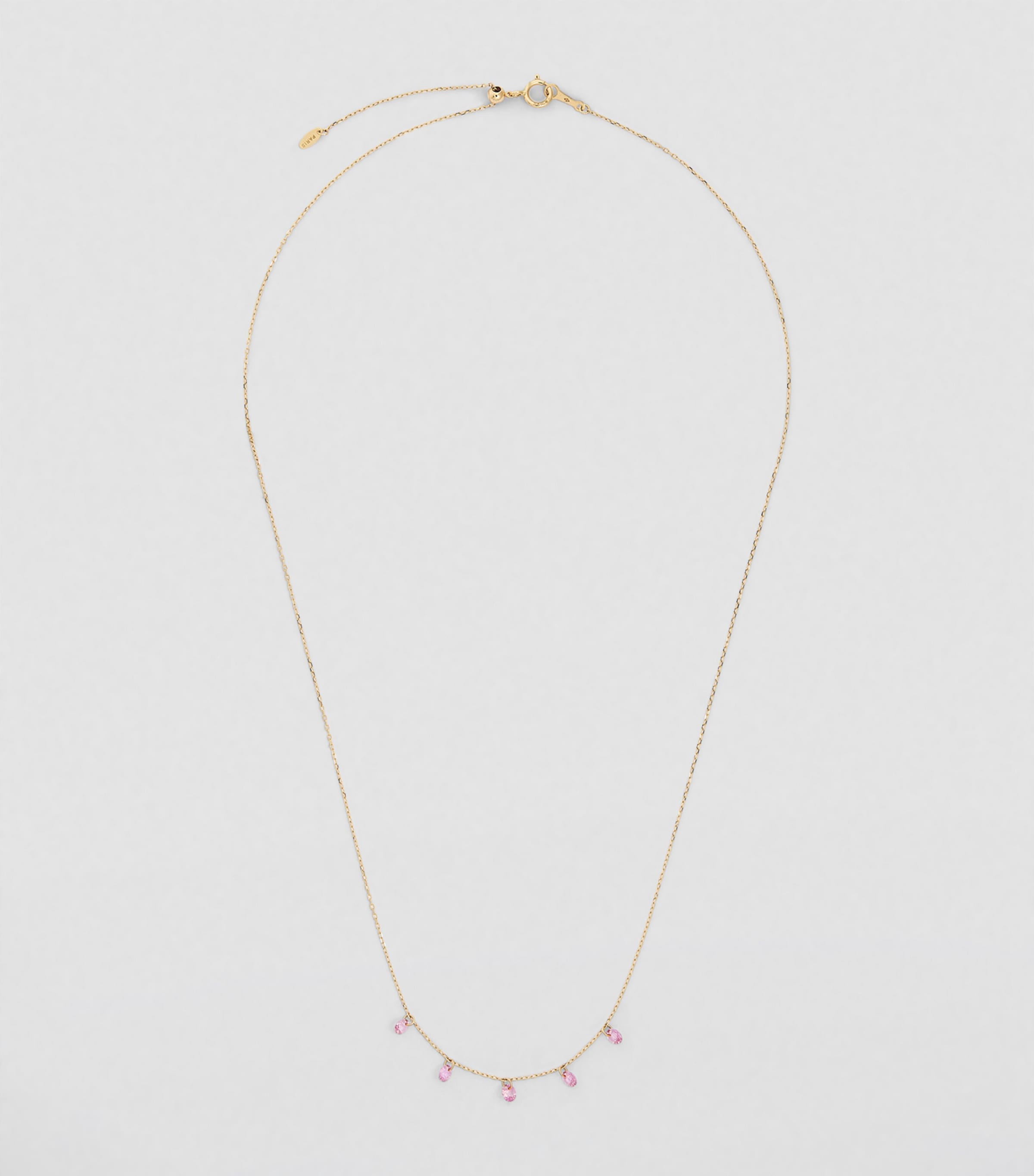 Yellow Gold and Sapphire La Vie en Rose Necklace YELLOW GOLD Image 2