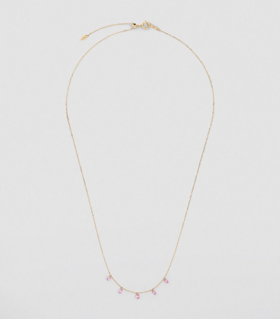 Yellow Gold and Sapphire La Vie en Rose Necklace YELLOW GOLD Image 2