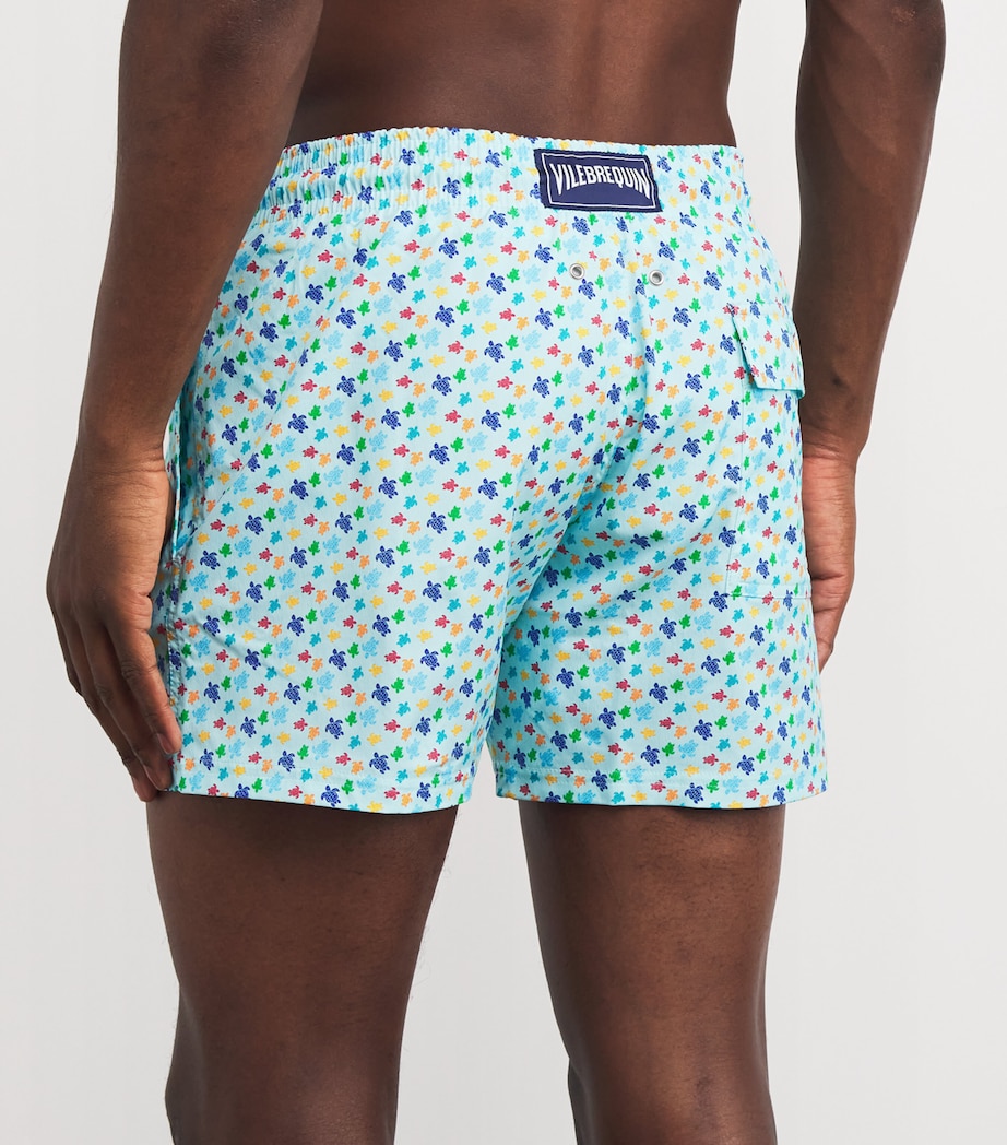 Turtle Print Moorise Swim Shorts 315-PACIFIC Image 4