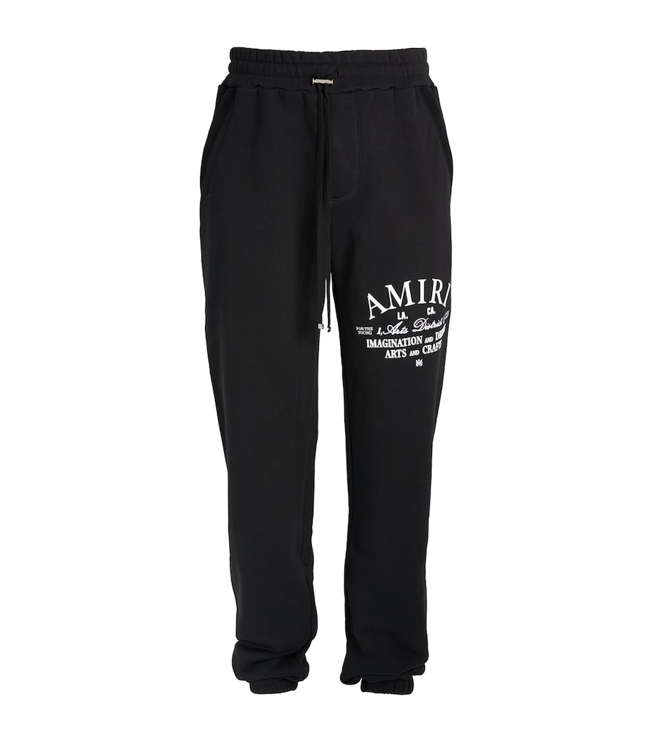 Cotton Logo Print Sweatpants CTT-BLACK Image 1
