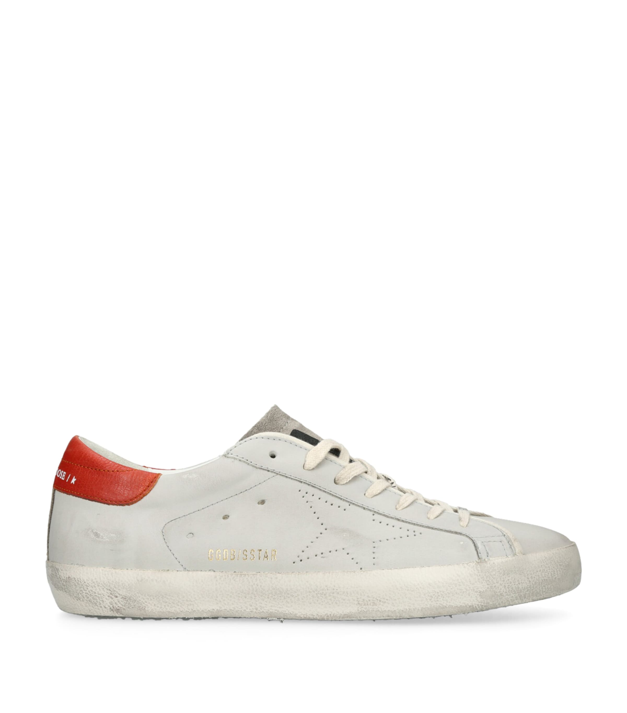 Golden Goose Suede Super-star Sneakers In White