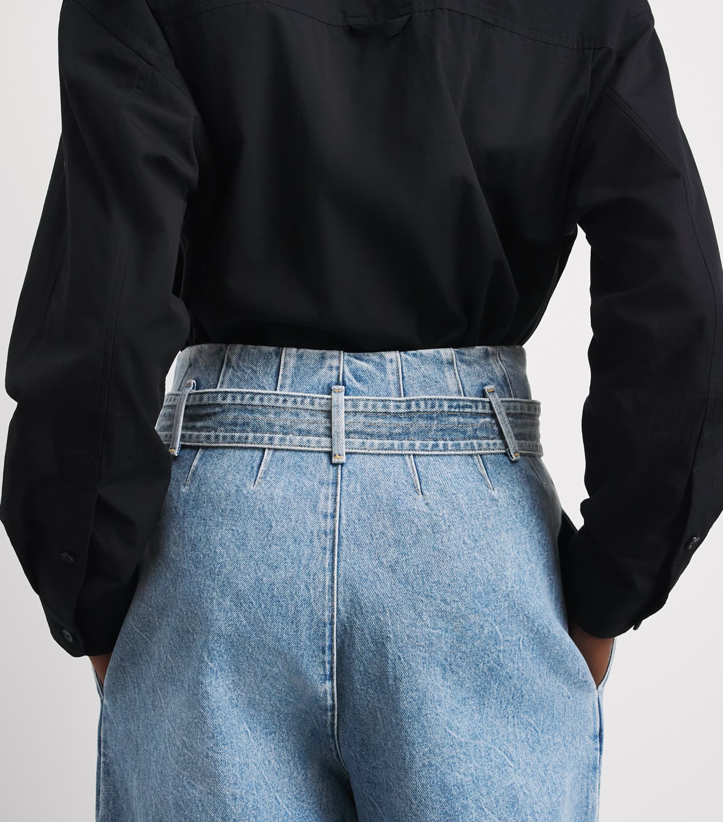 AGOLDE Womens x Maria McManus Corset Wide-Leg Jeans Ckind Image 3