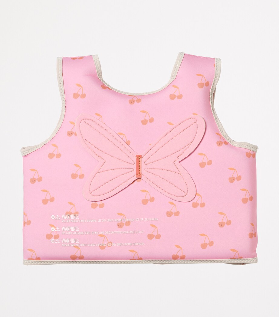 Cherry Print Swimming Vest (3-6 Years) COTTON CANDY Image 3