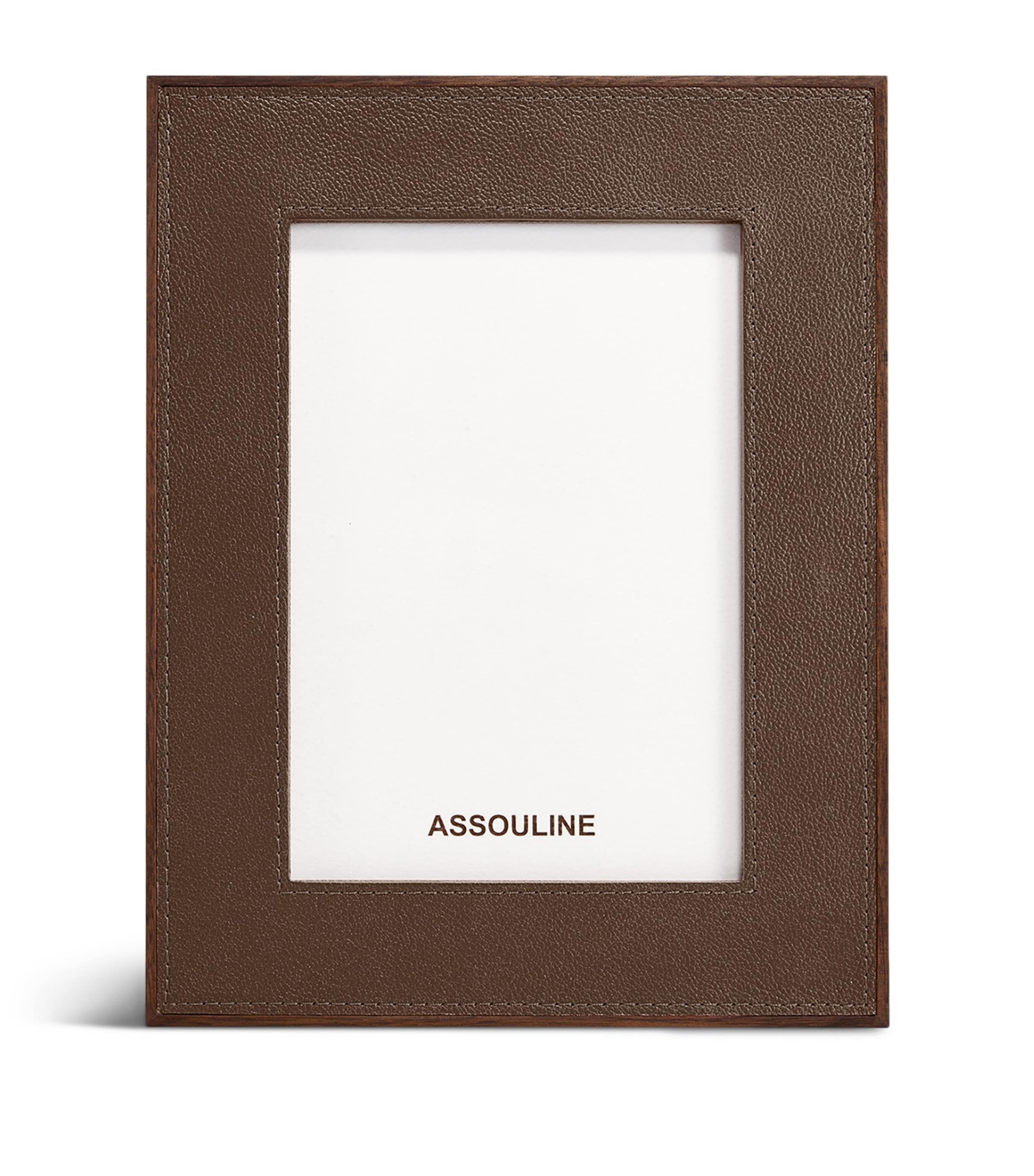 Assouline Leather Heritage Frame In Brown