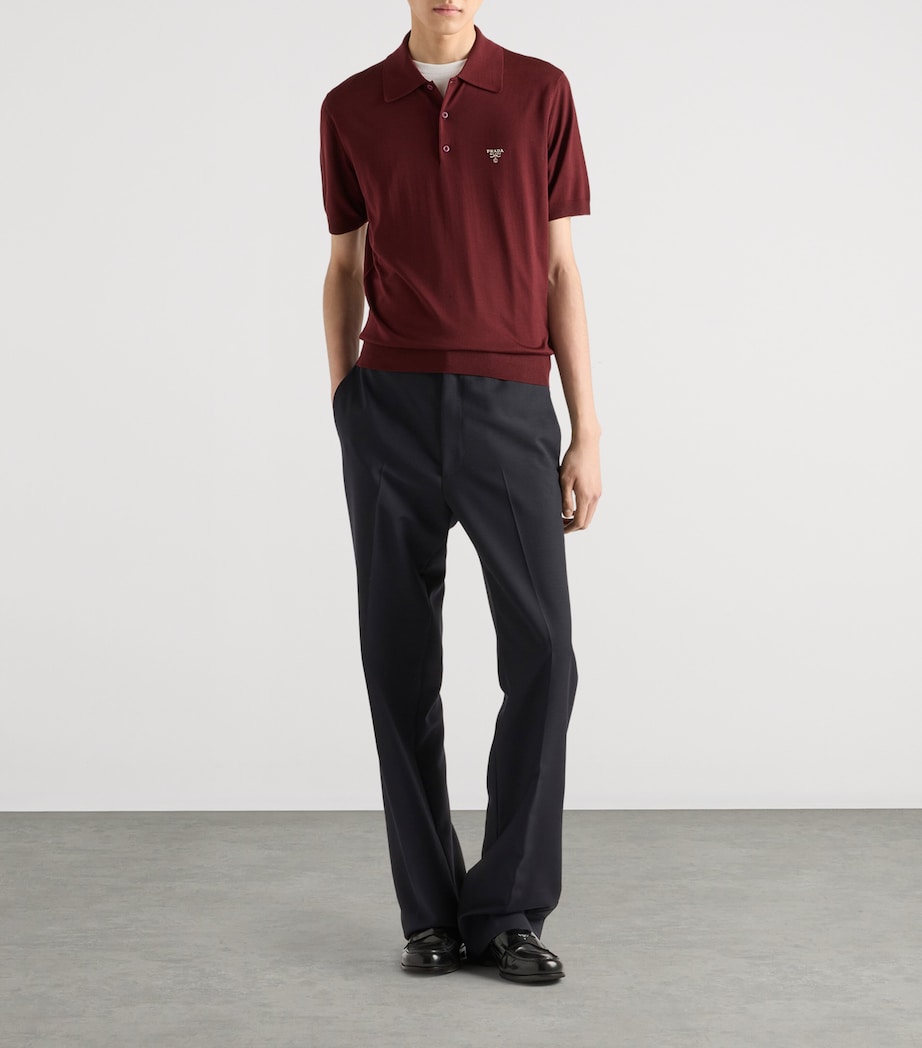 Superfine Wool Polo Shirt F0399 Image 2