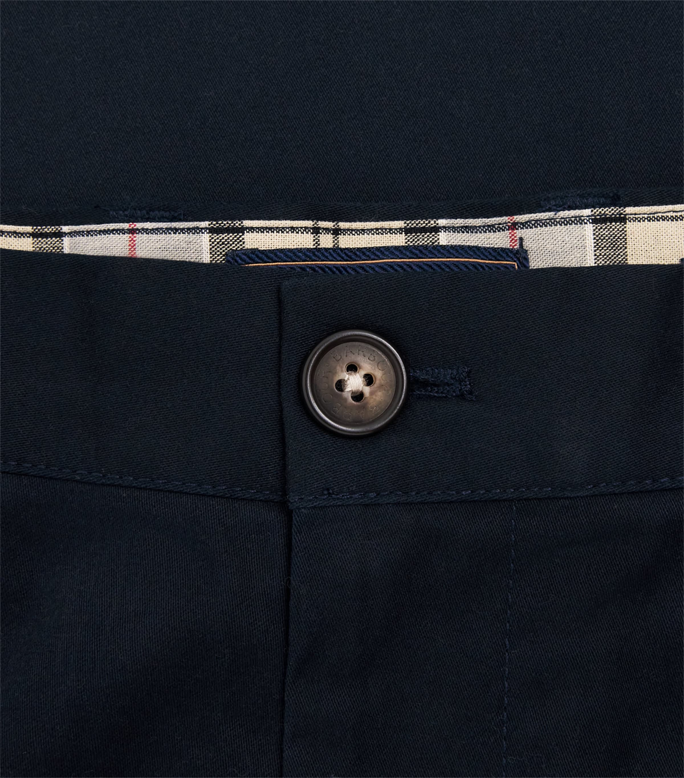 Barbour Mens Sateen Tailored Trousers Dark Navy Image 6