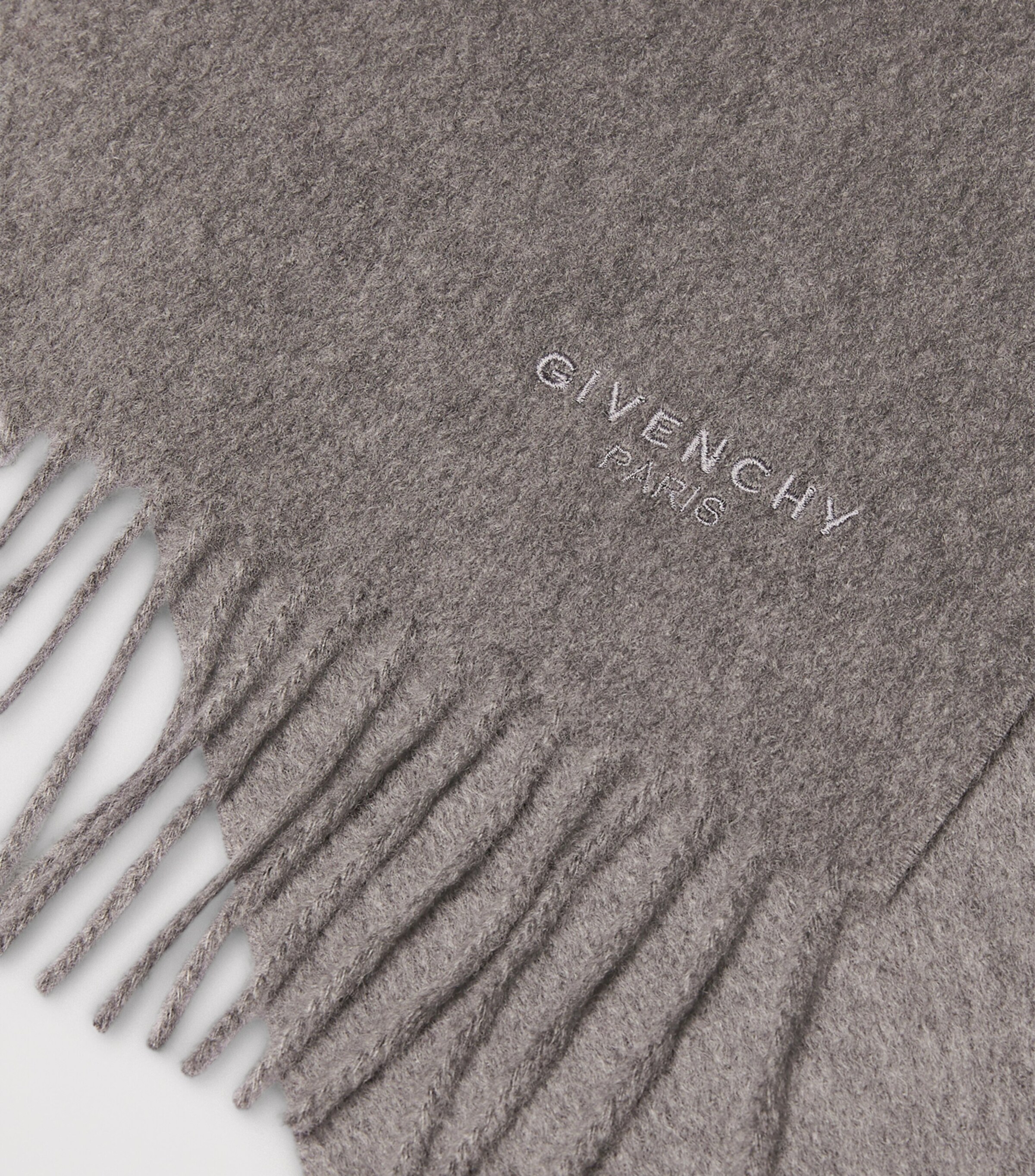 Cashmere Logo Scarf LIGHT GREY MELANGE Image 2